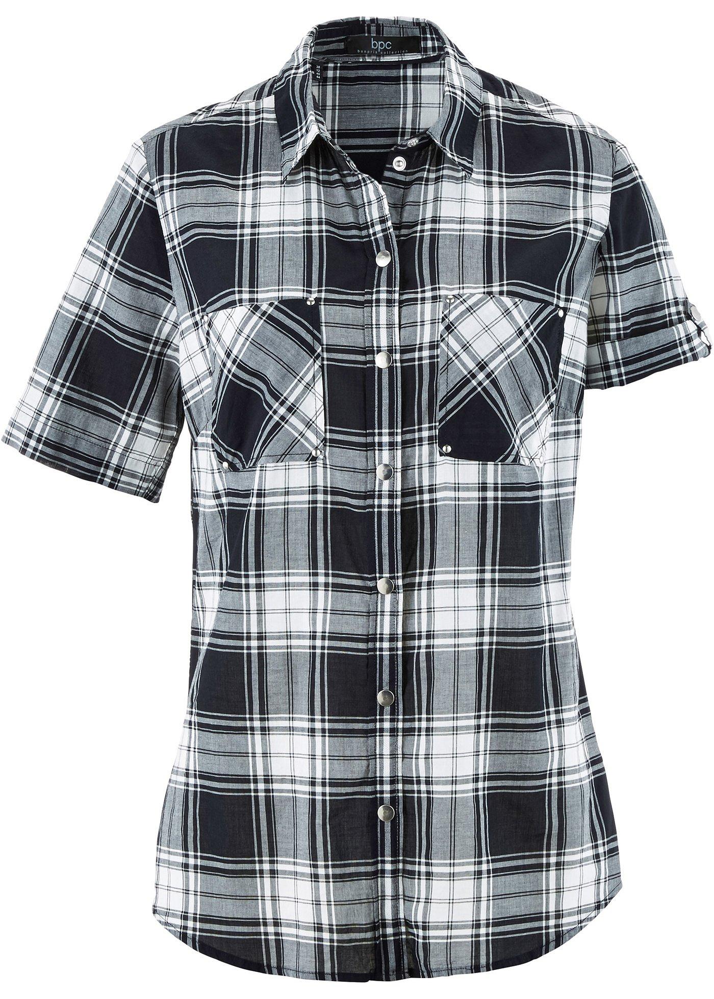 Chemisier manches courtes en coton