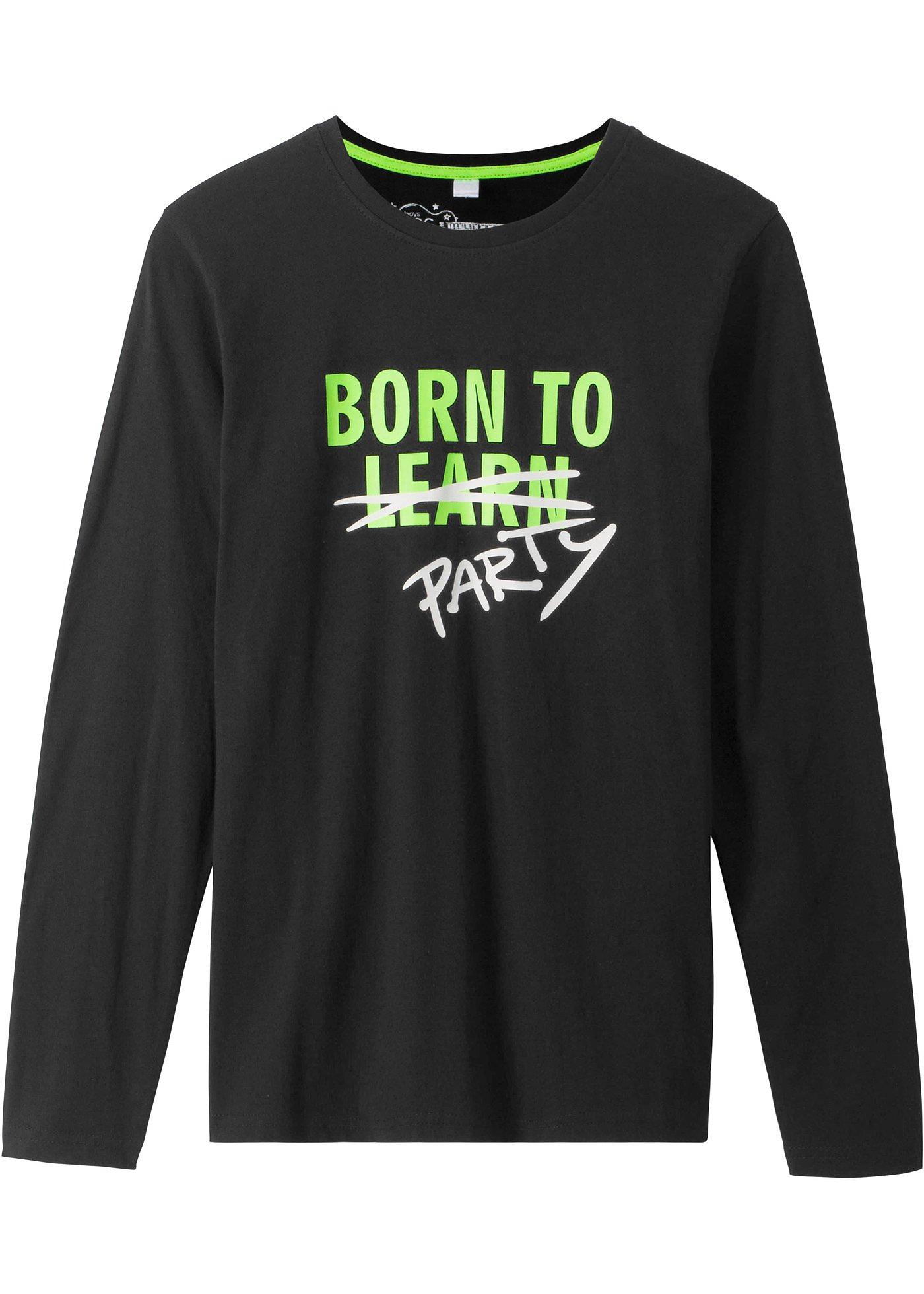 T-shirt manches longues garçon à imprimé cool