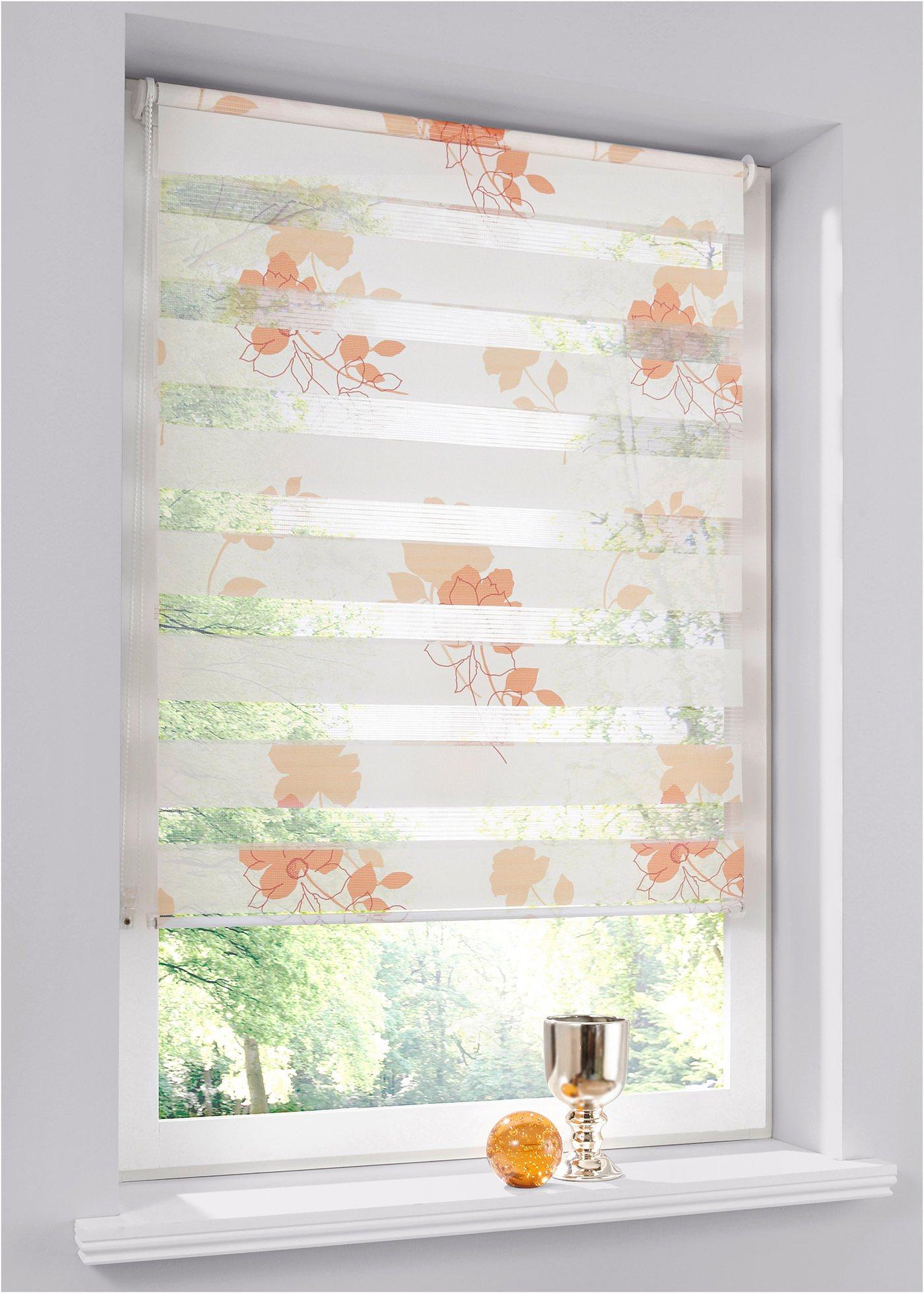 Store double à fleurs