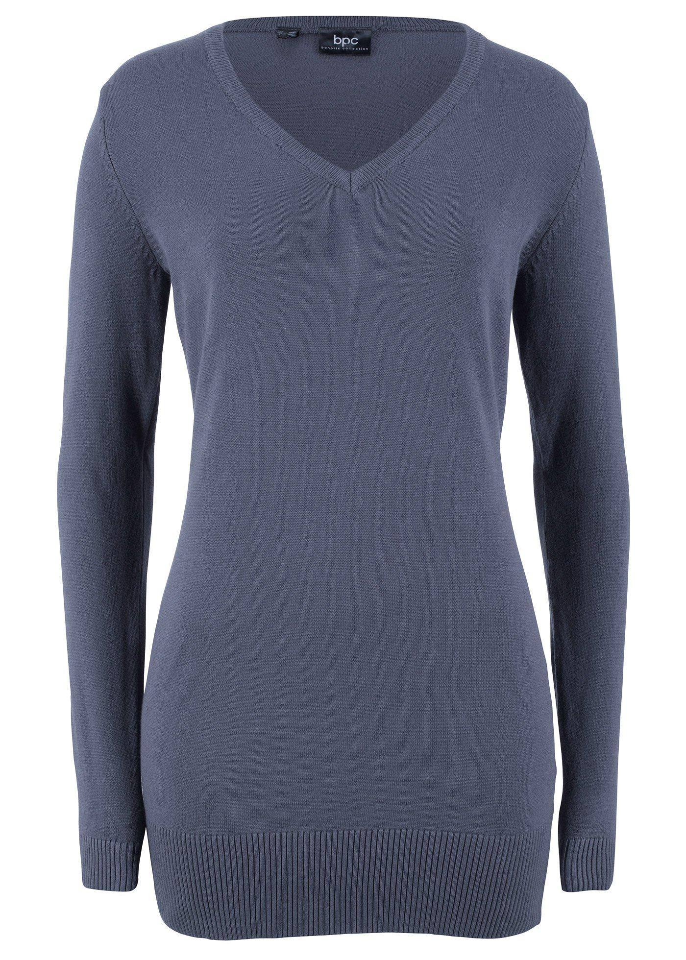 Pull long en maille fine