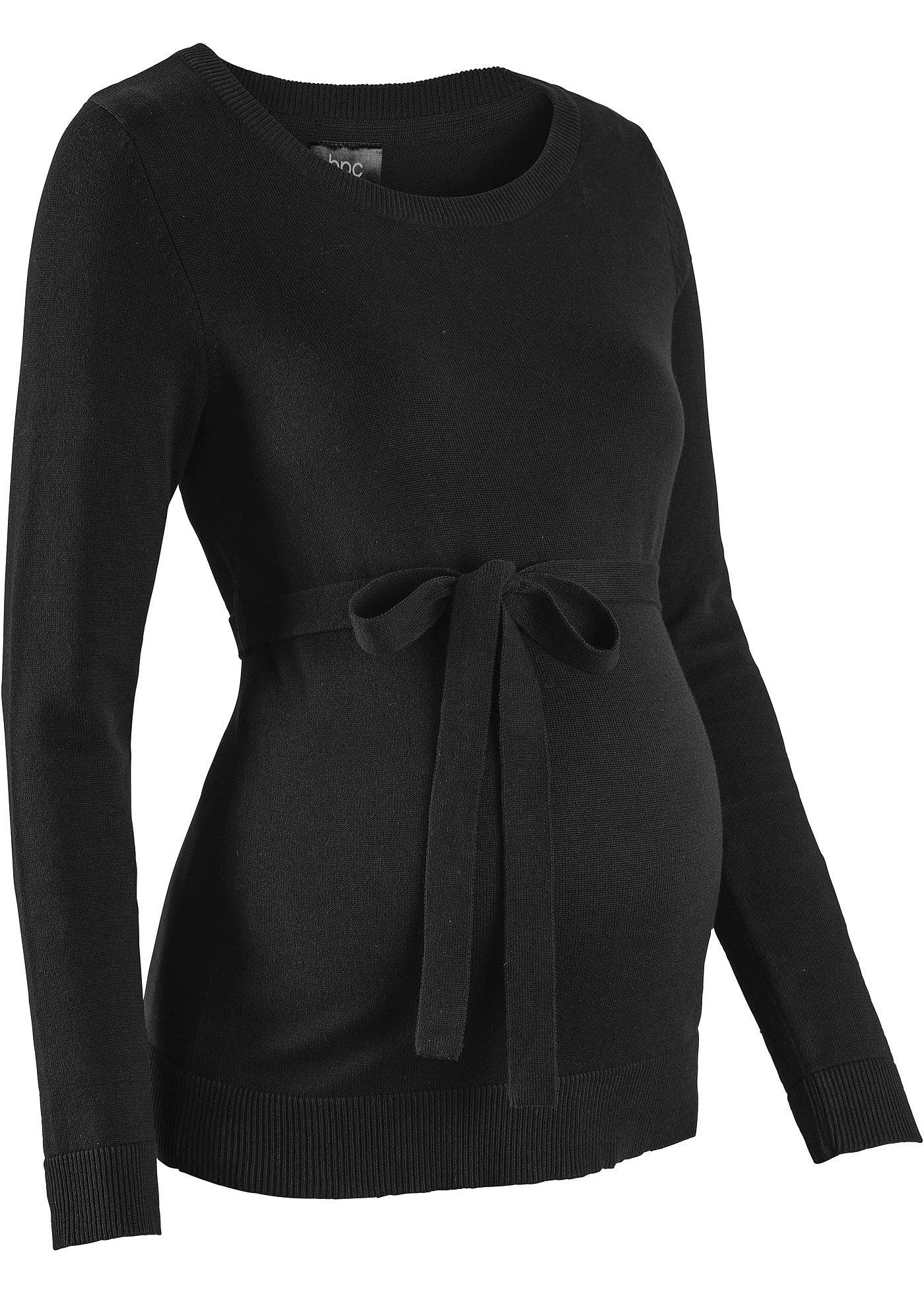 Pull de grossesse en 100% coton avec lien à nouer