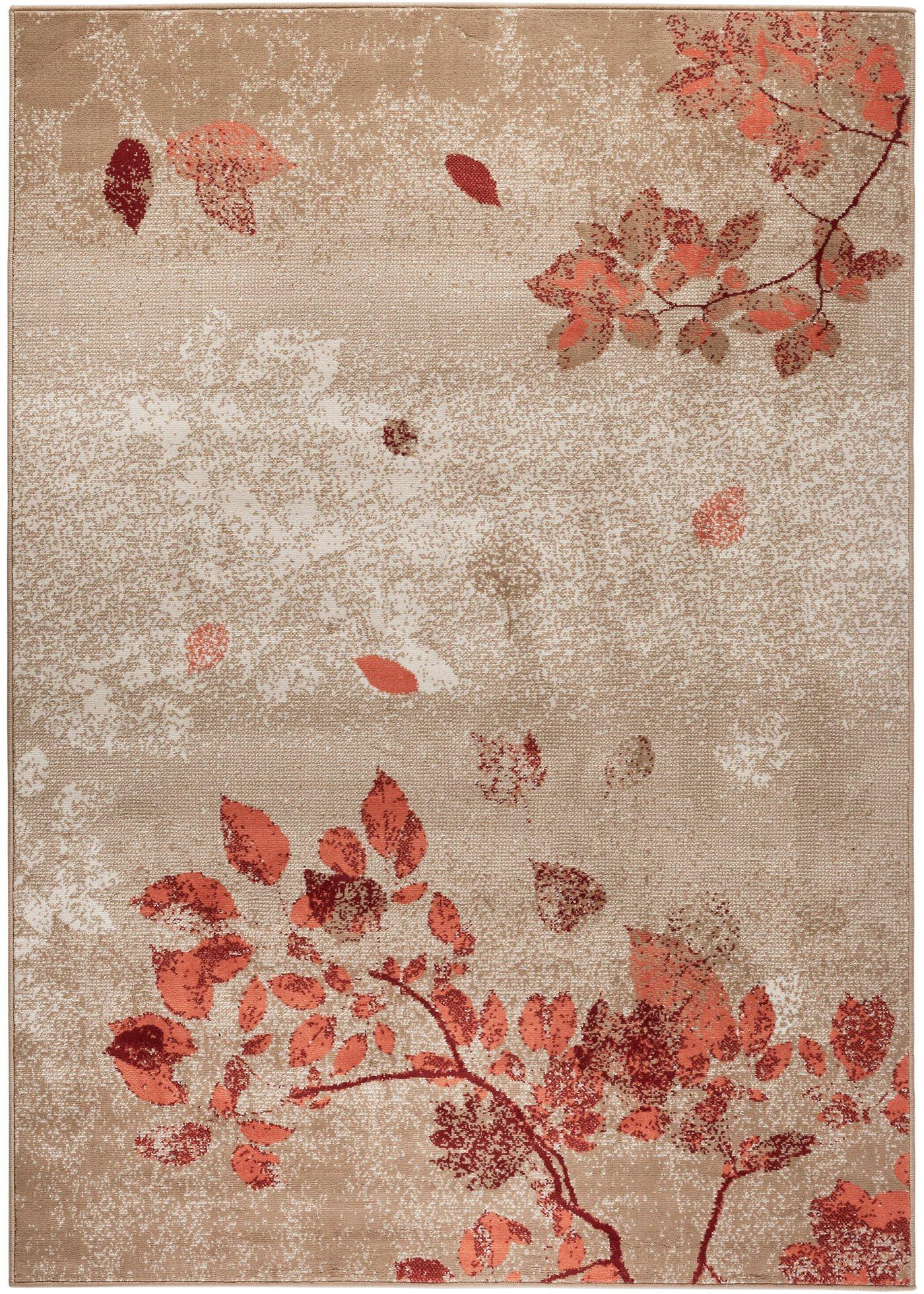 Tapis imprimé feuilles