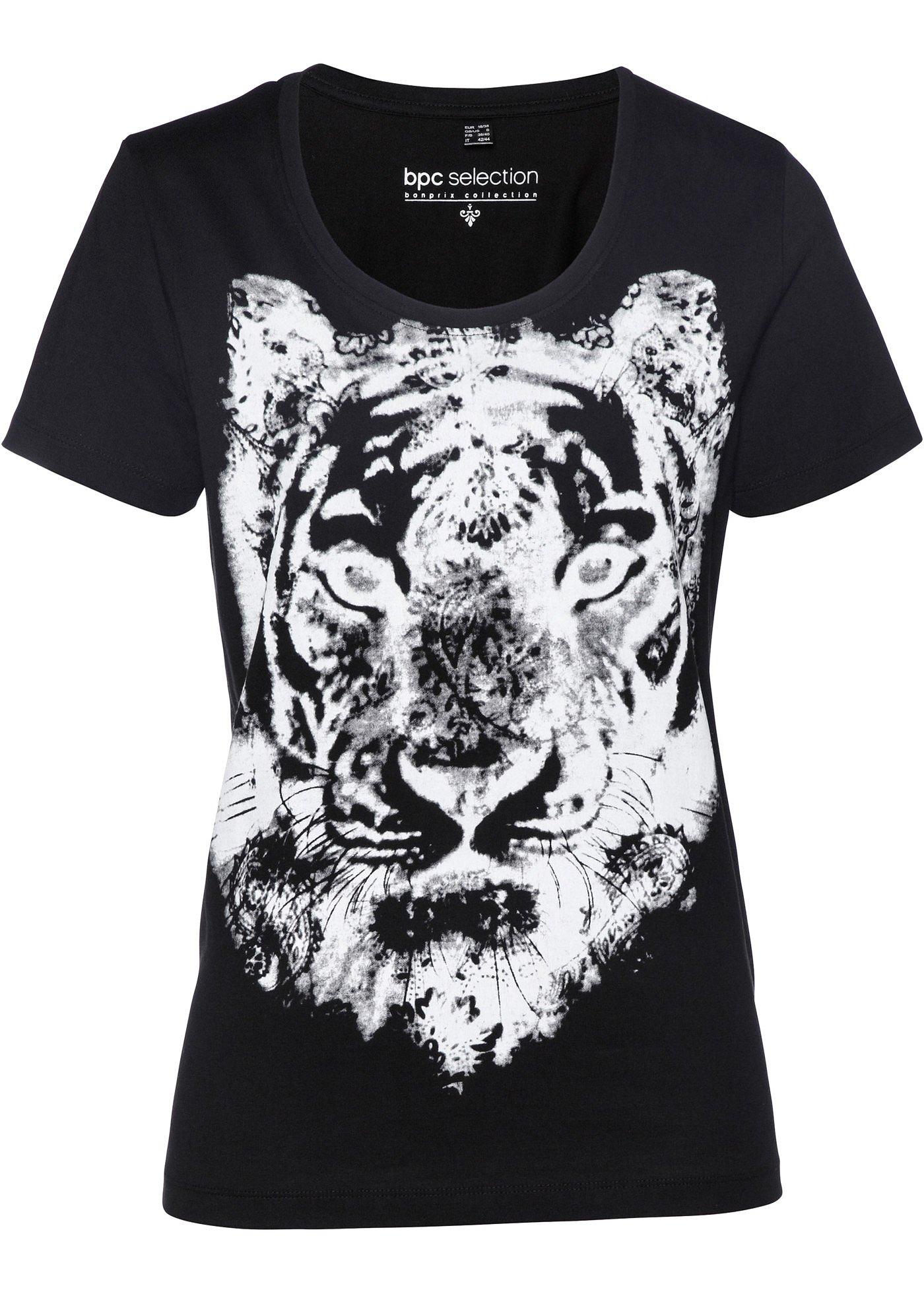T-shirt à imprimé tigre