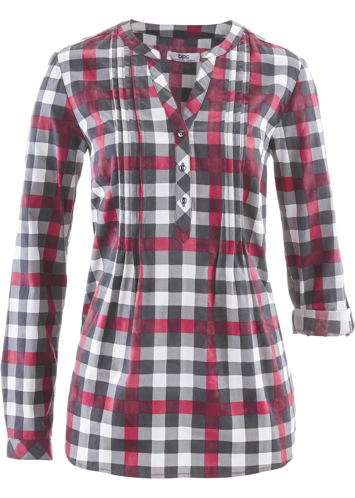 Blouse-tunique, manches longues