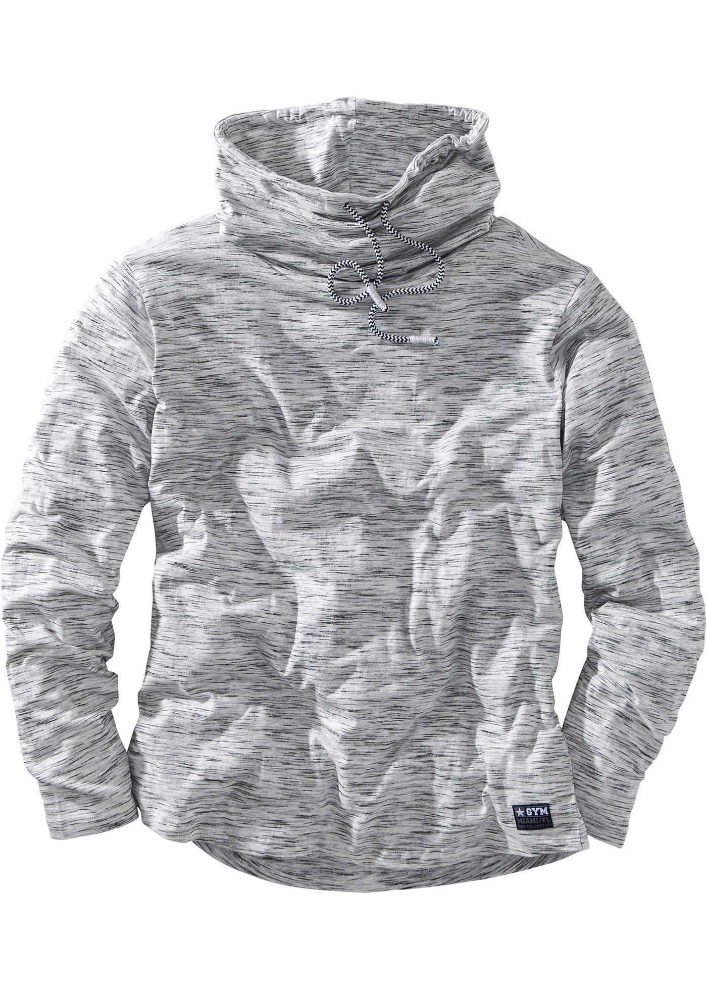 T-shirt manches longues à col châle Regular Fit