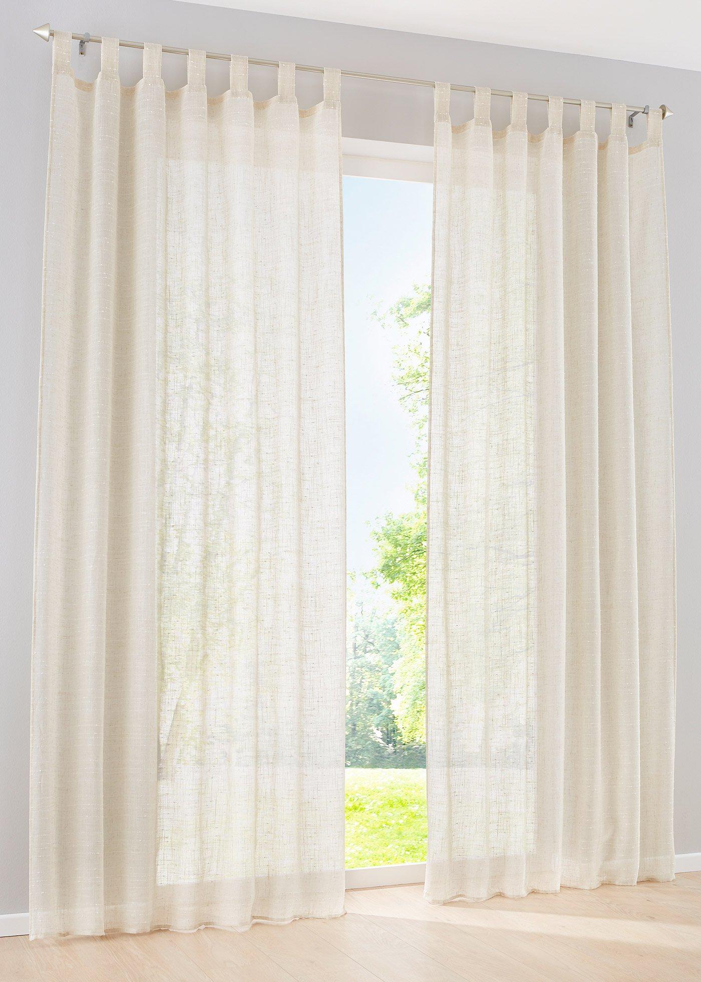 Voilage effet Lin (1 pce.)