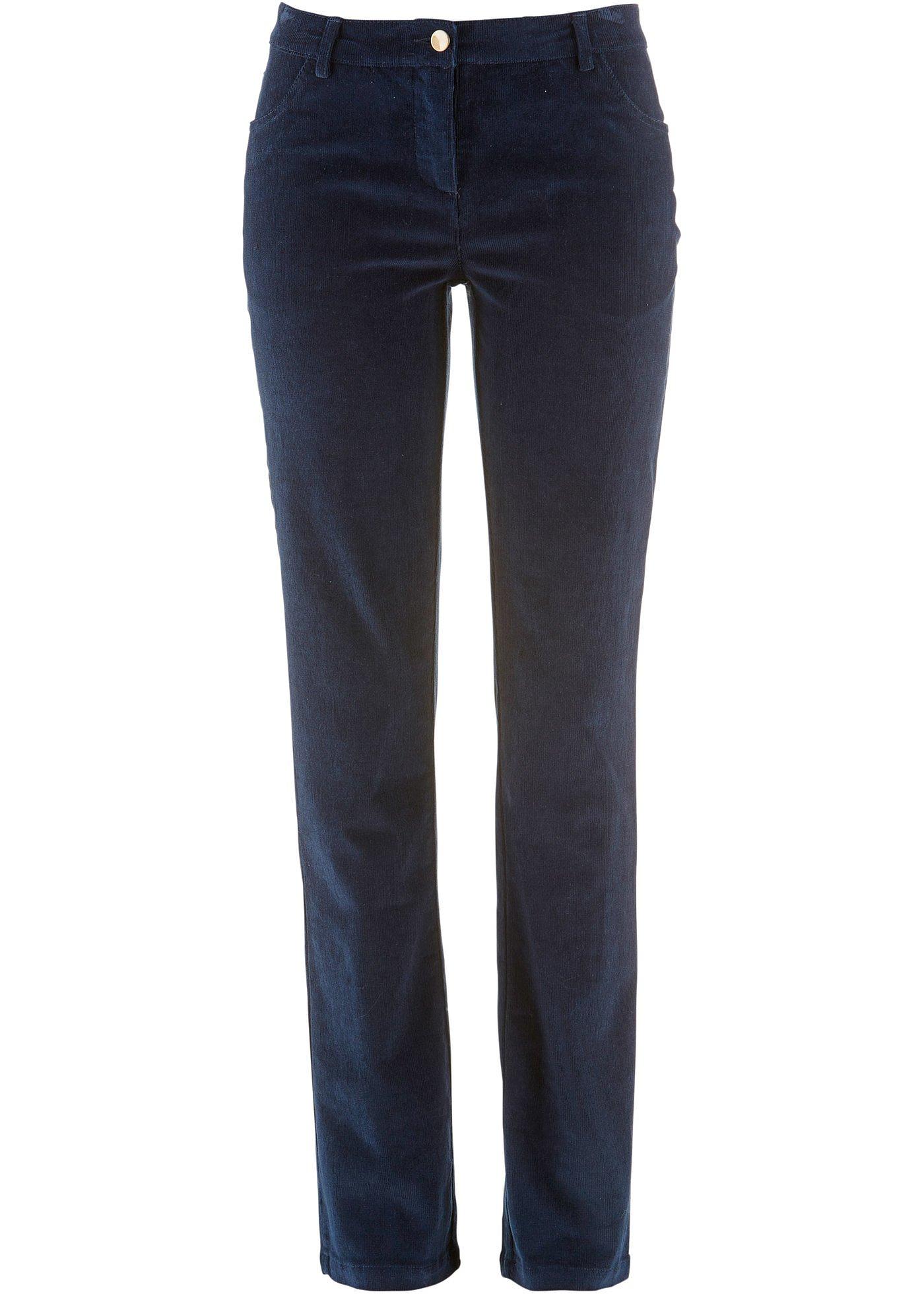 Pantalon extensible en velours côtelé