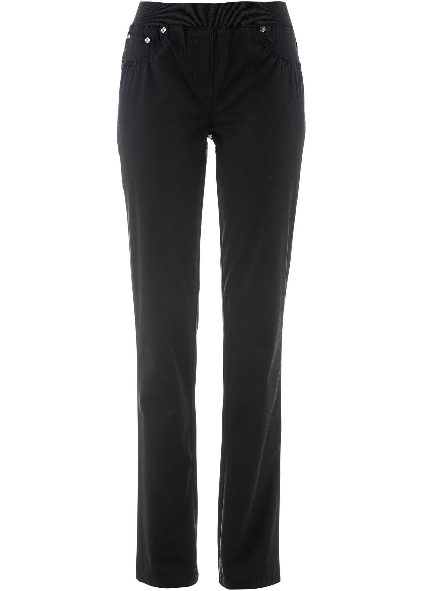 Pantalon à enfiler avec taille confortable, Straight