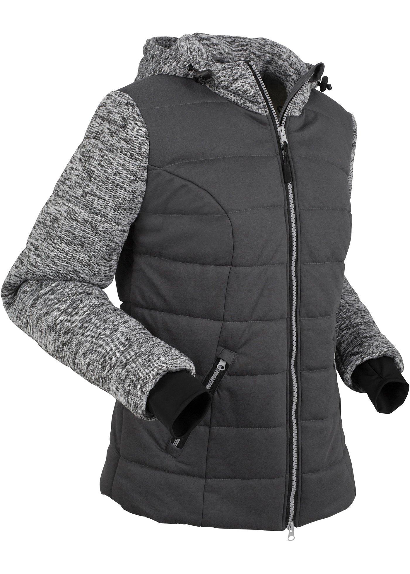 Veste matelassée avec jersey et maille polaire