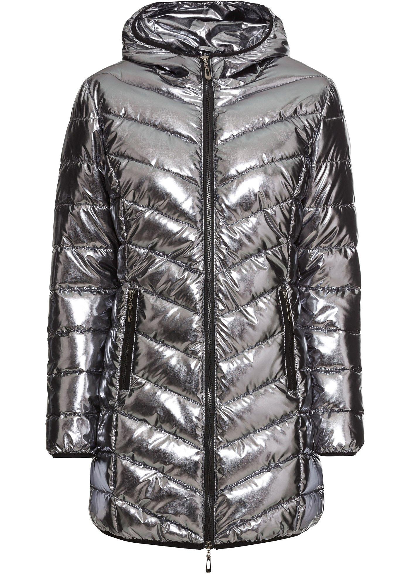 Manteau matelassé effet métallique