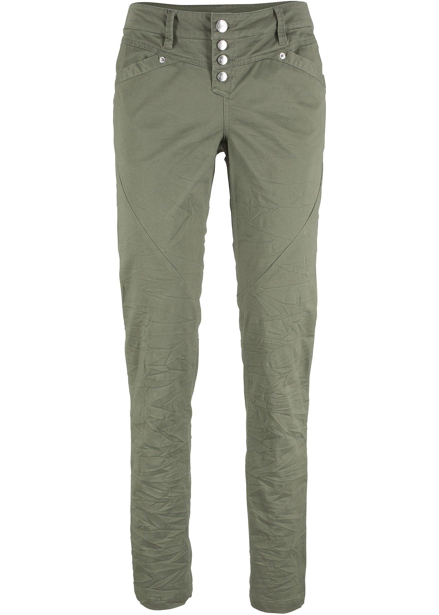 Pantalon extensible effet froissé