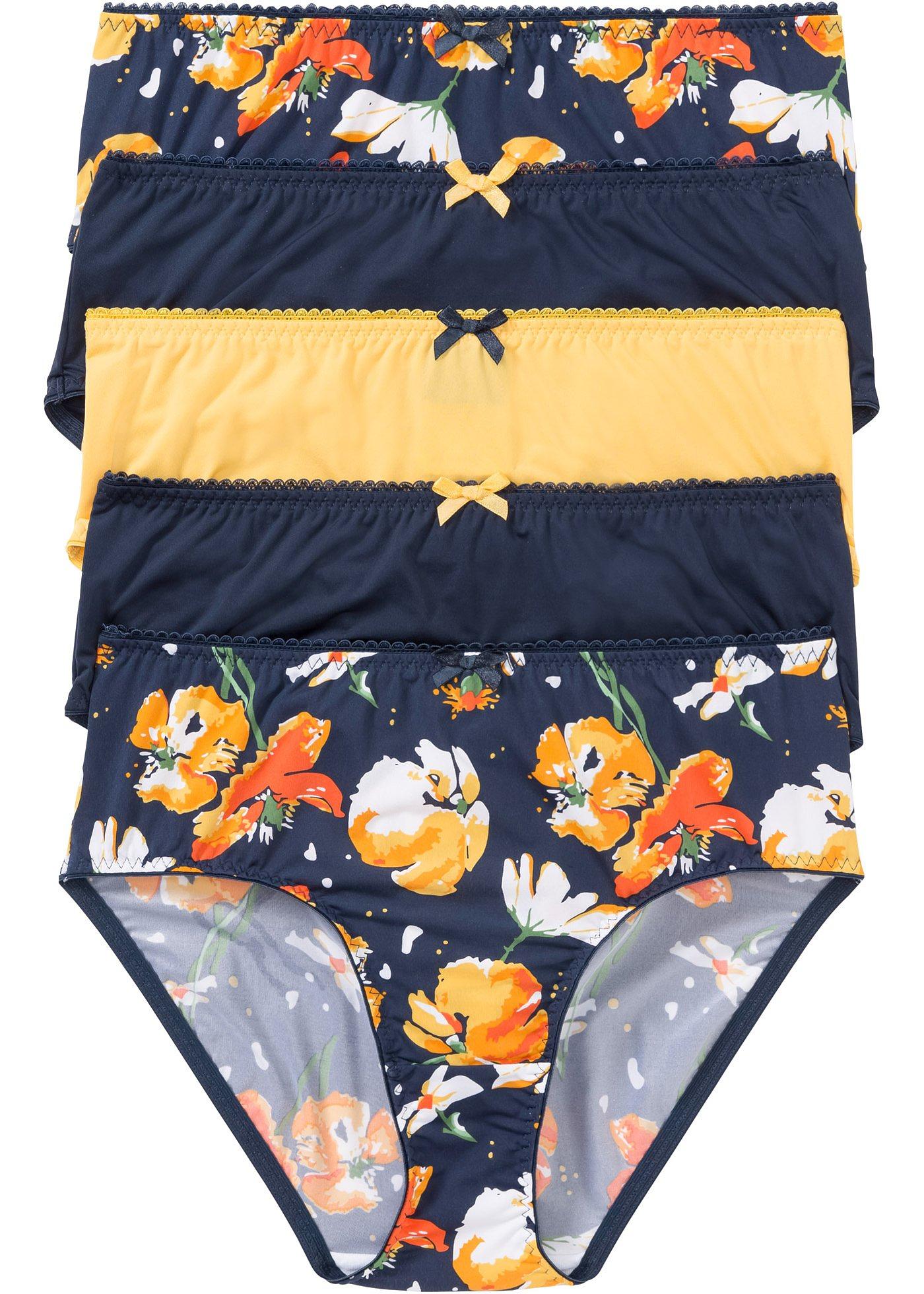 Lot de 5 maxi slips en microfibre