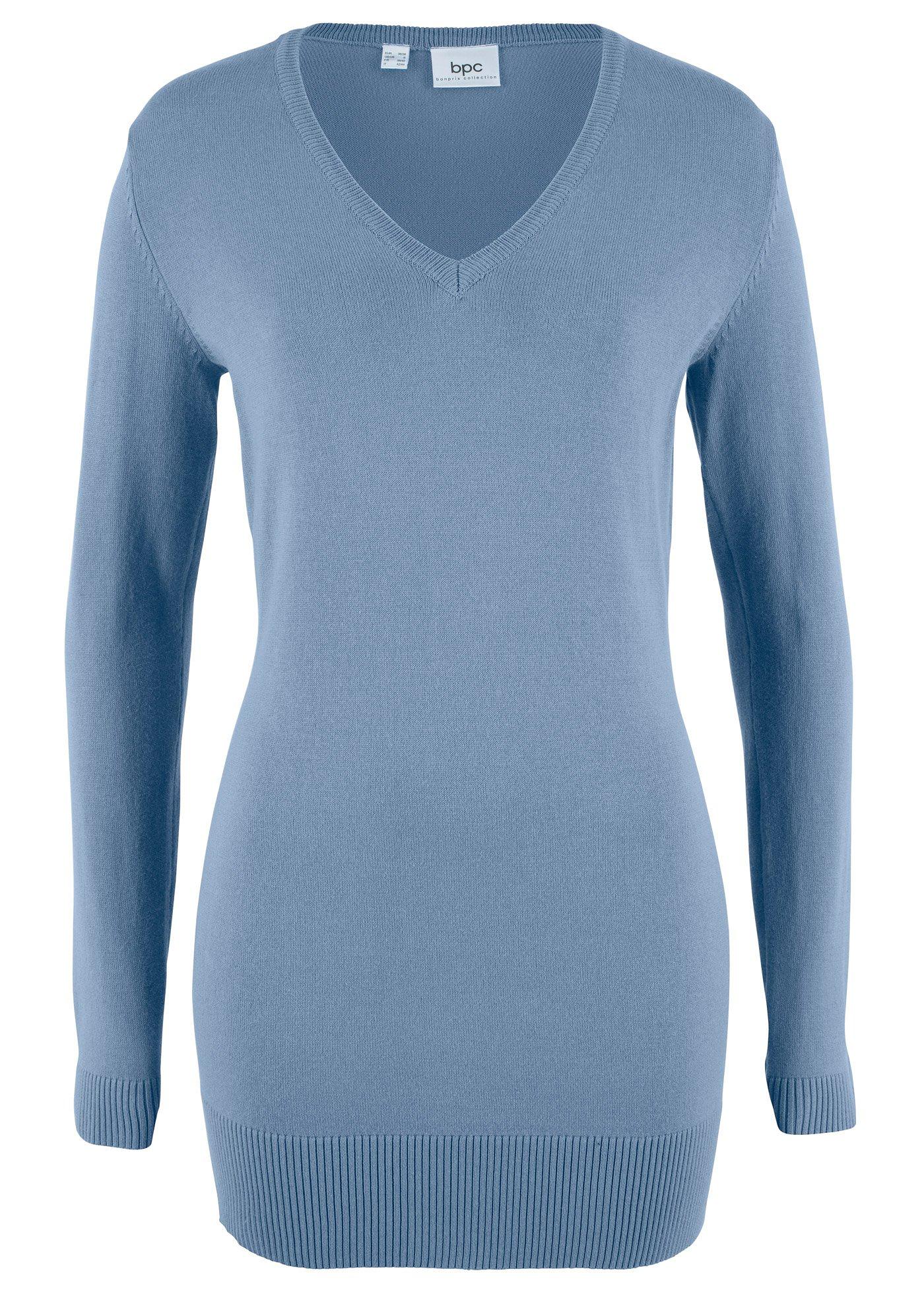 Pull long en maille fine