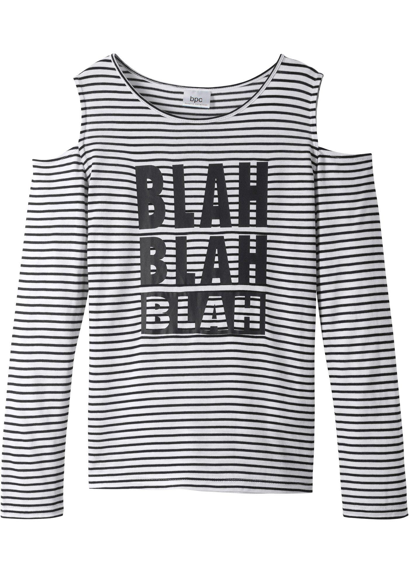 T-shirt fille à épaules dénudées