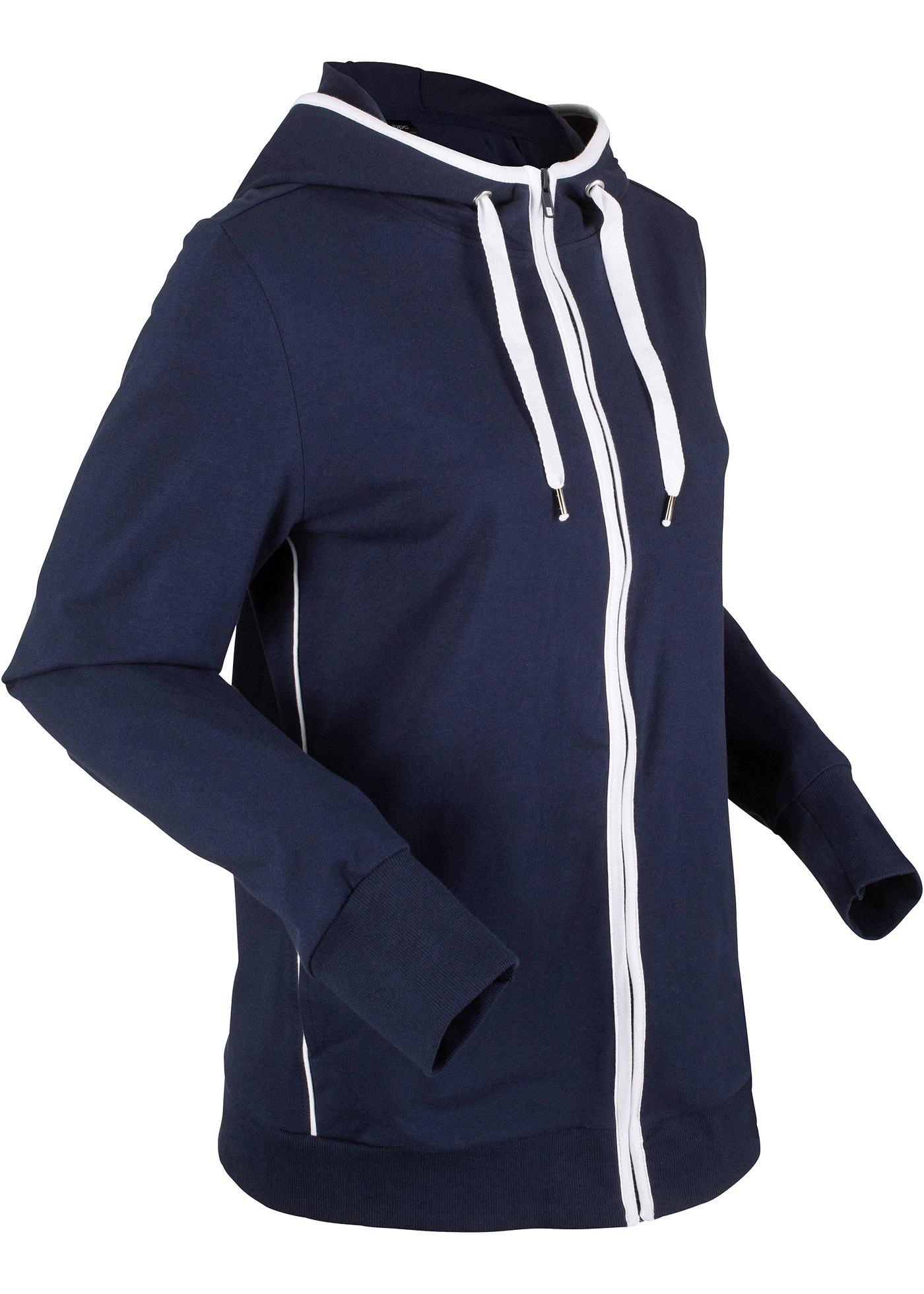 Veste sweat extensible en coton