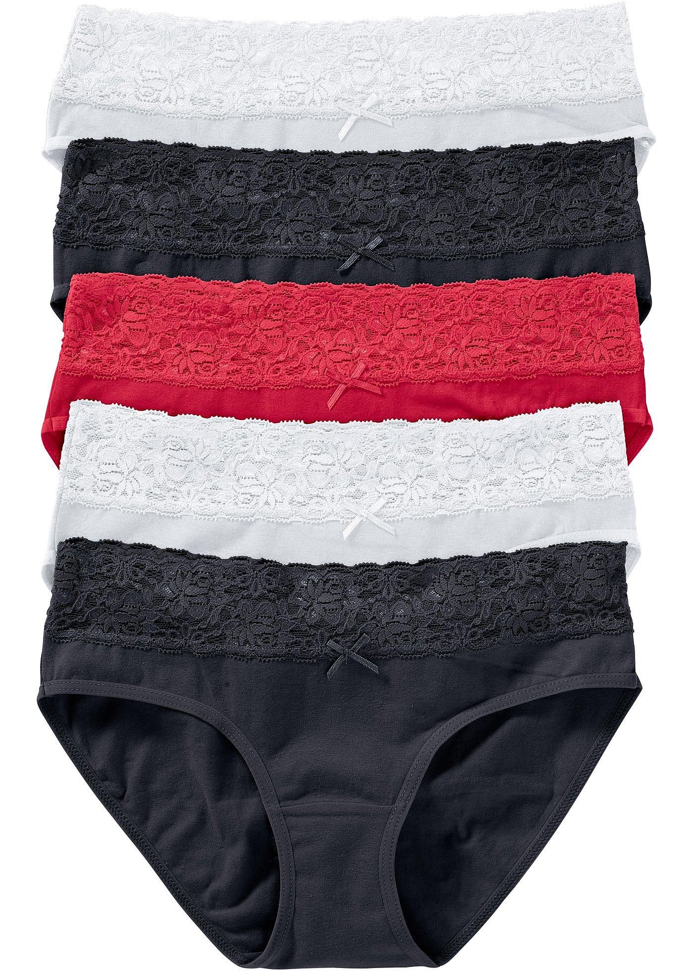 Lot de 5 slips avec dentelle