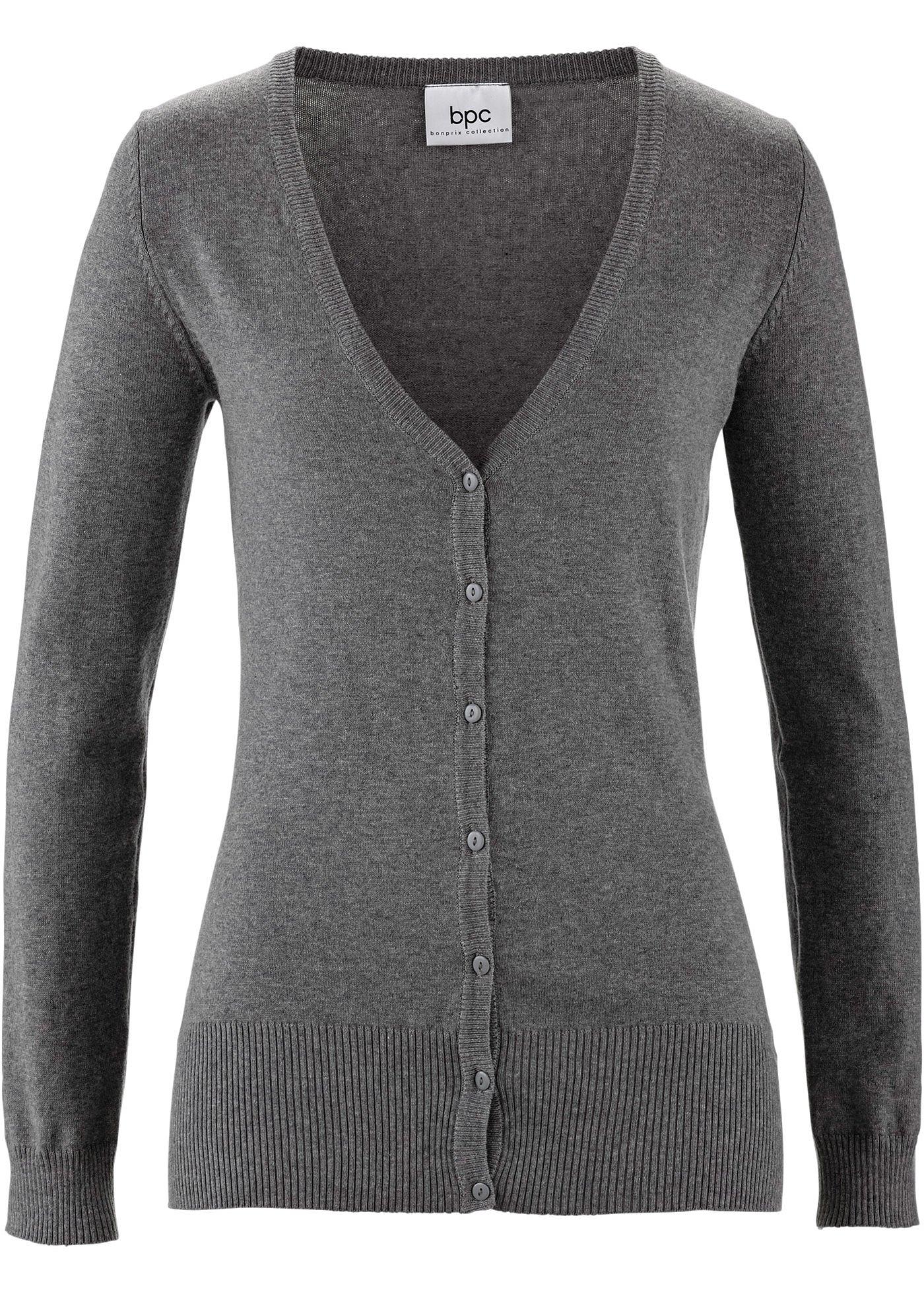 Gilet basique en maille fine avec patte de boutonnage