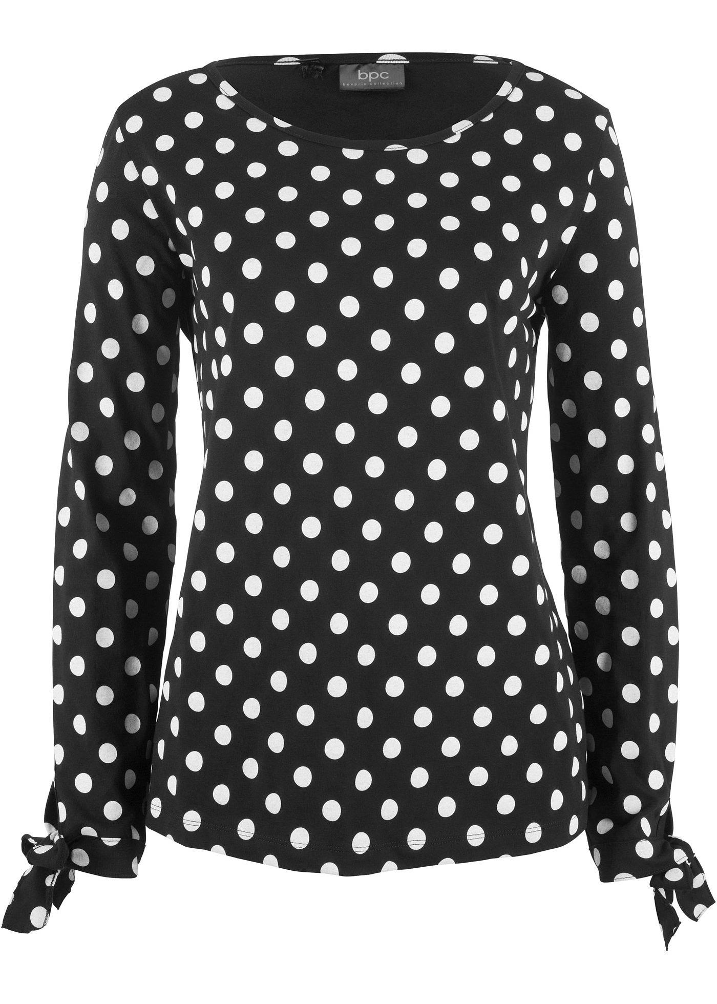 T-shirt manches longues à détail nœud