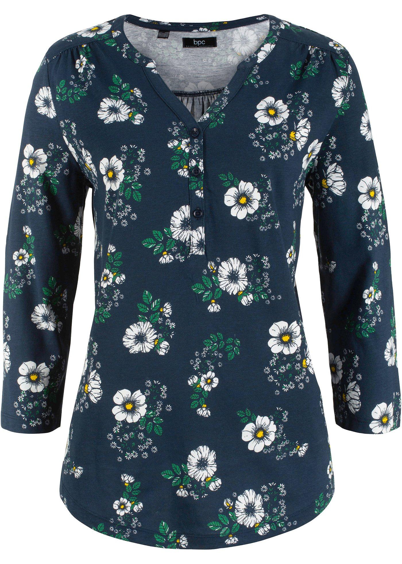 Tunique fluide manches 3/4