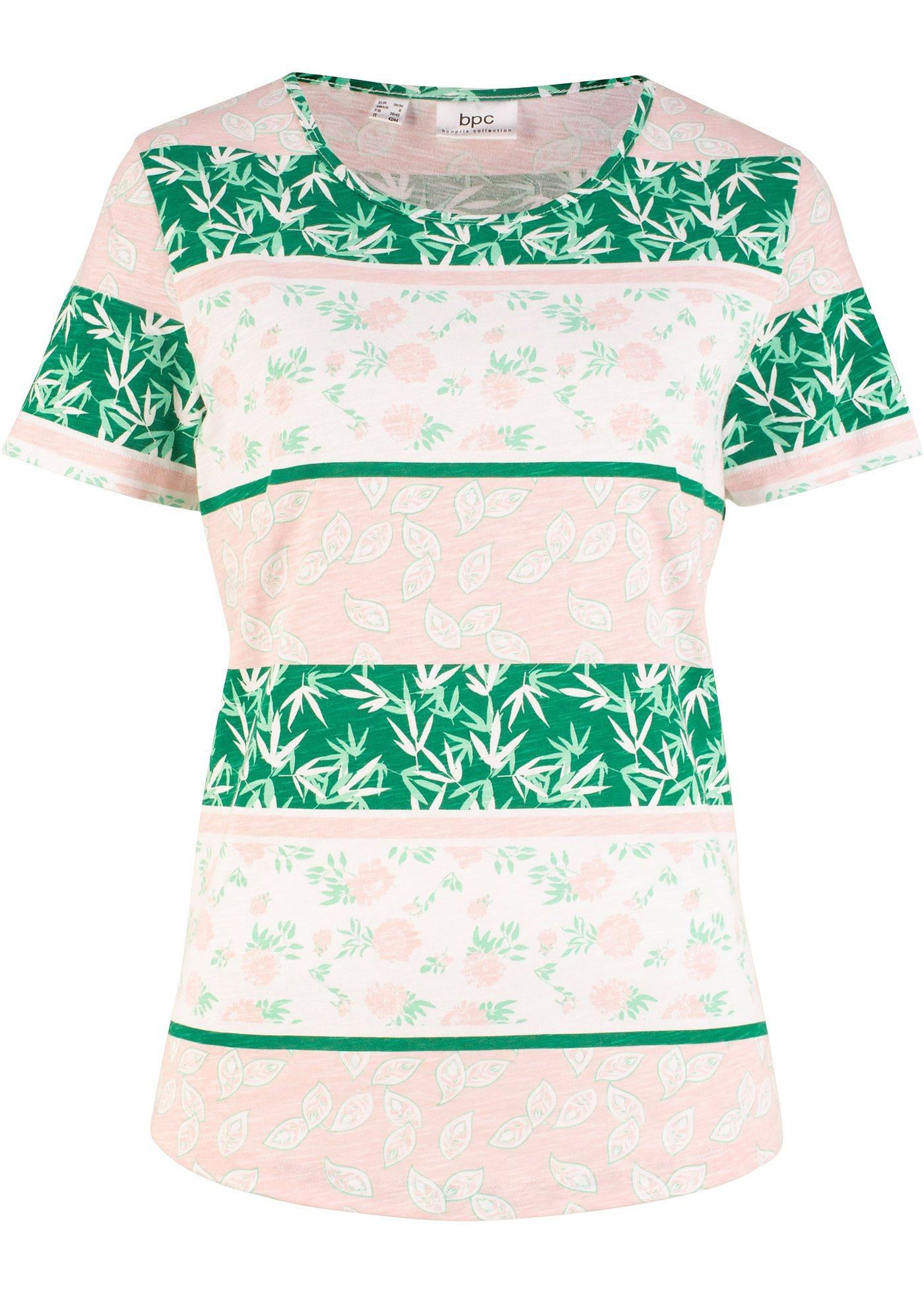 T-shirt mi-manches à imprimé all-over