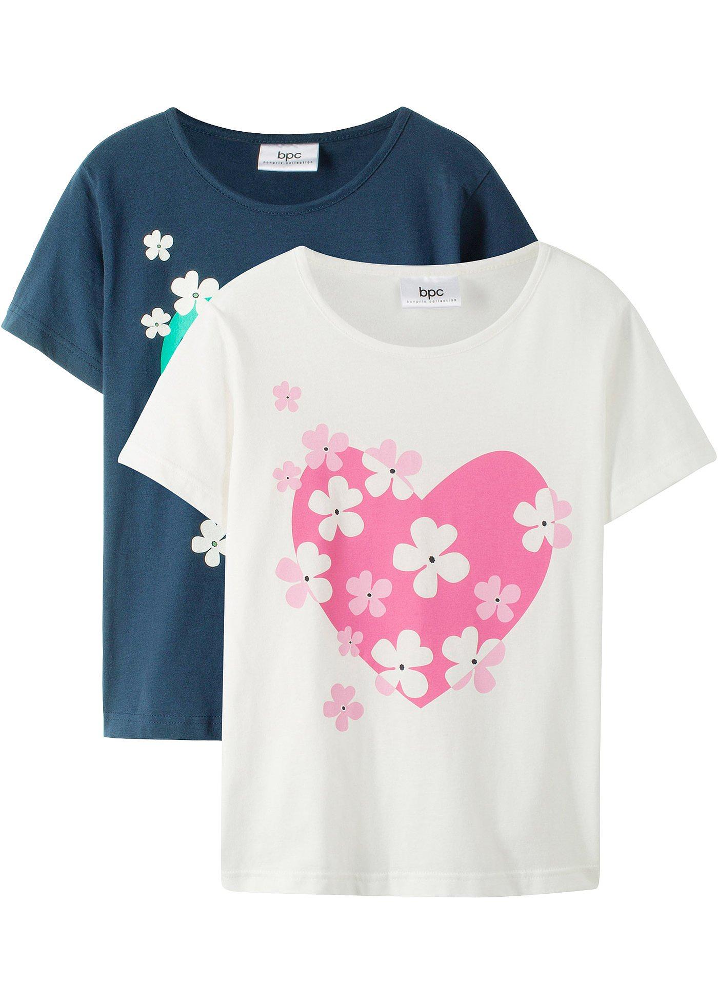 Lot de 2 T-shirts fille
