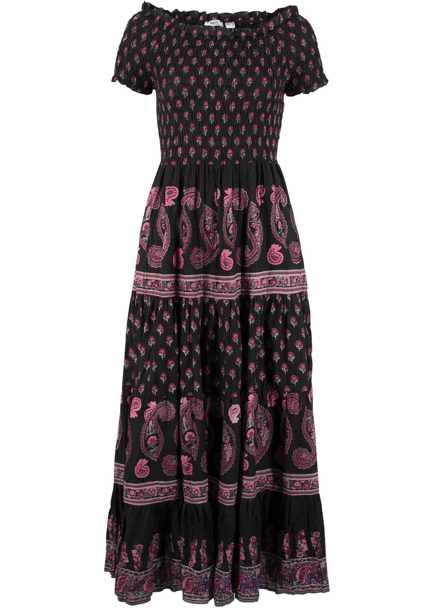 Robe midi à motif paisley
