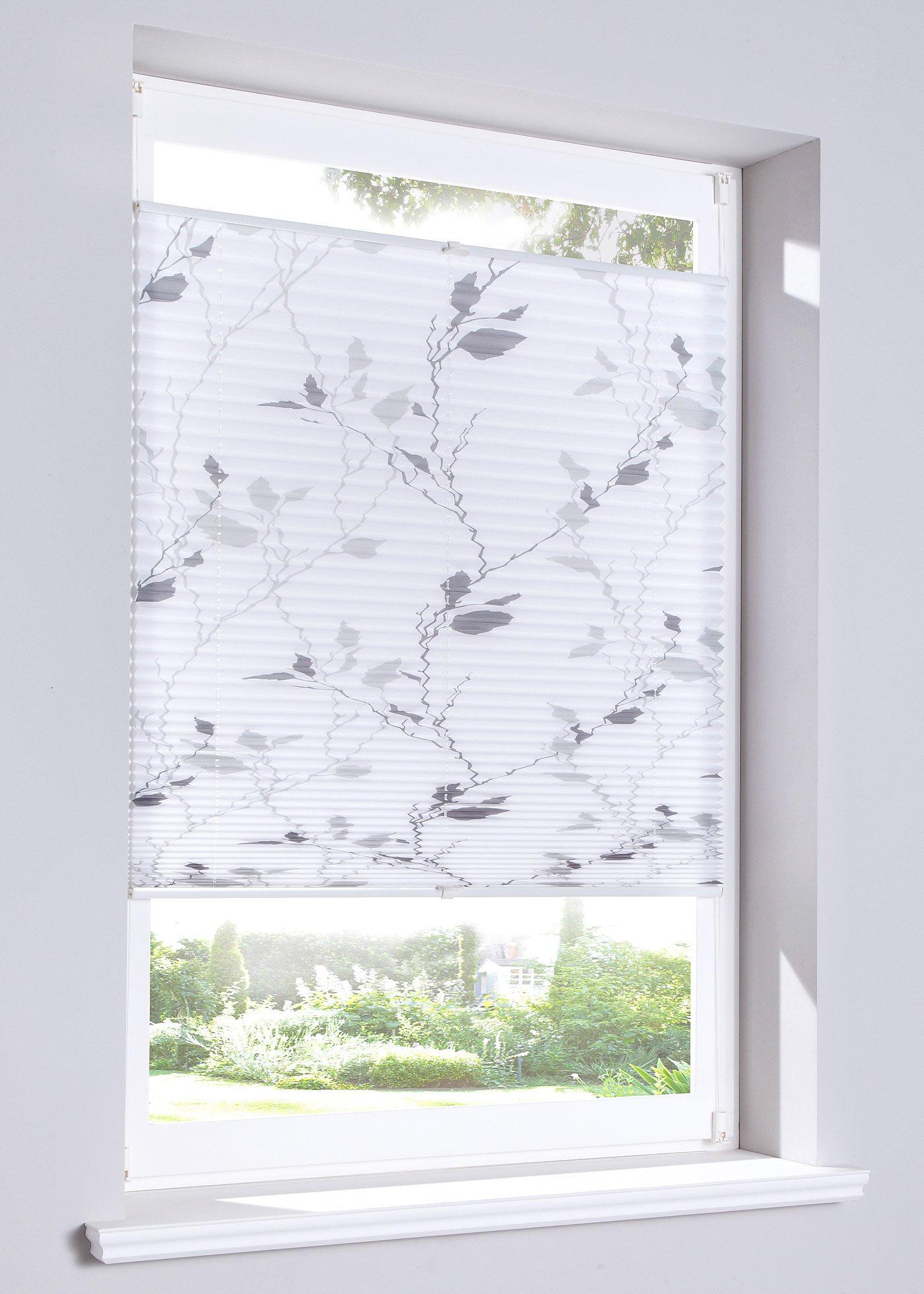 Store plissé motif floral