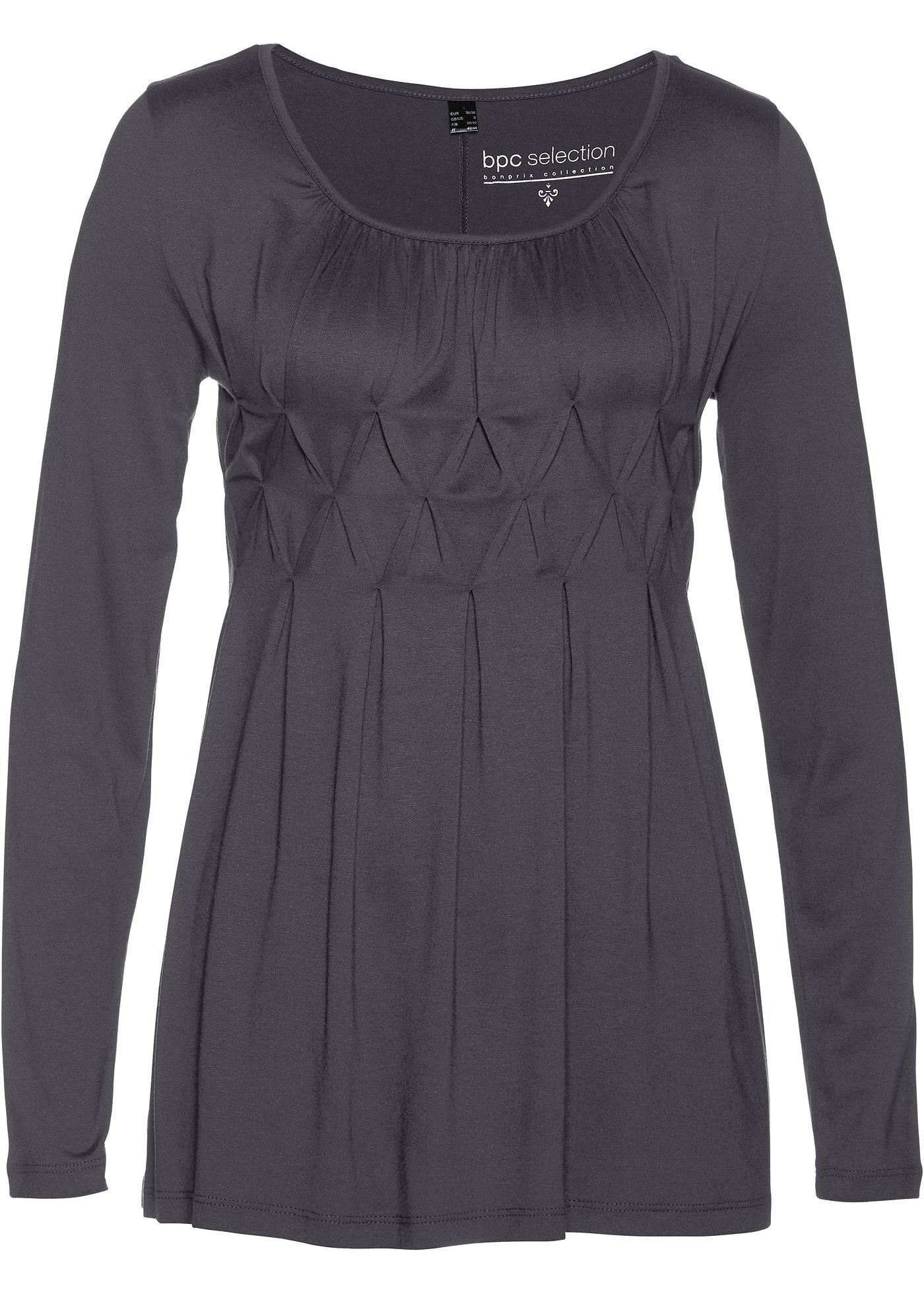 T-shirt manches longues à plis