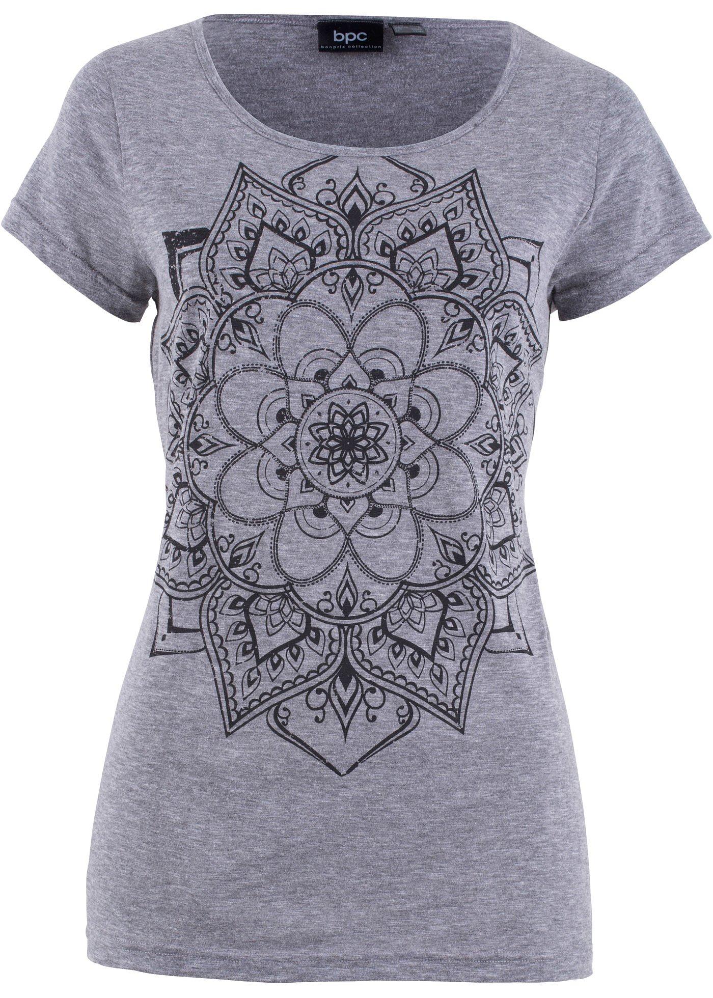 T-shirt fil flammé manches courtes