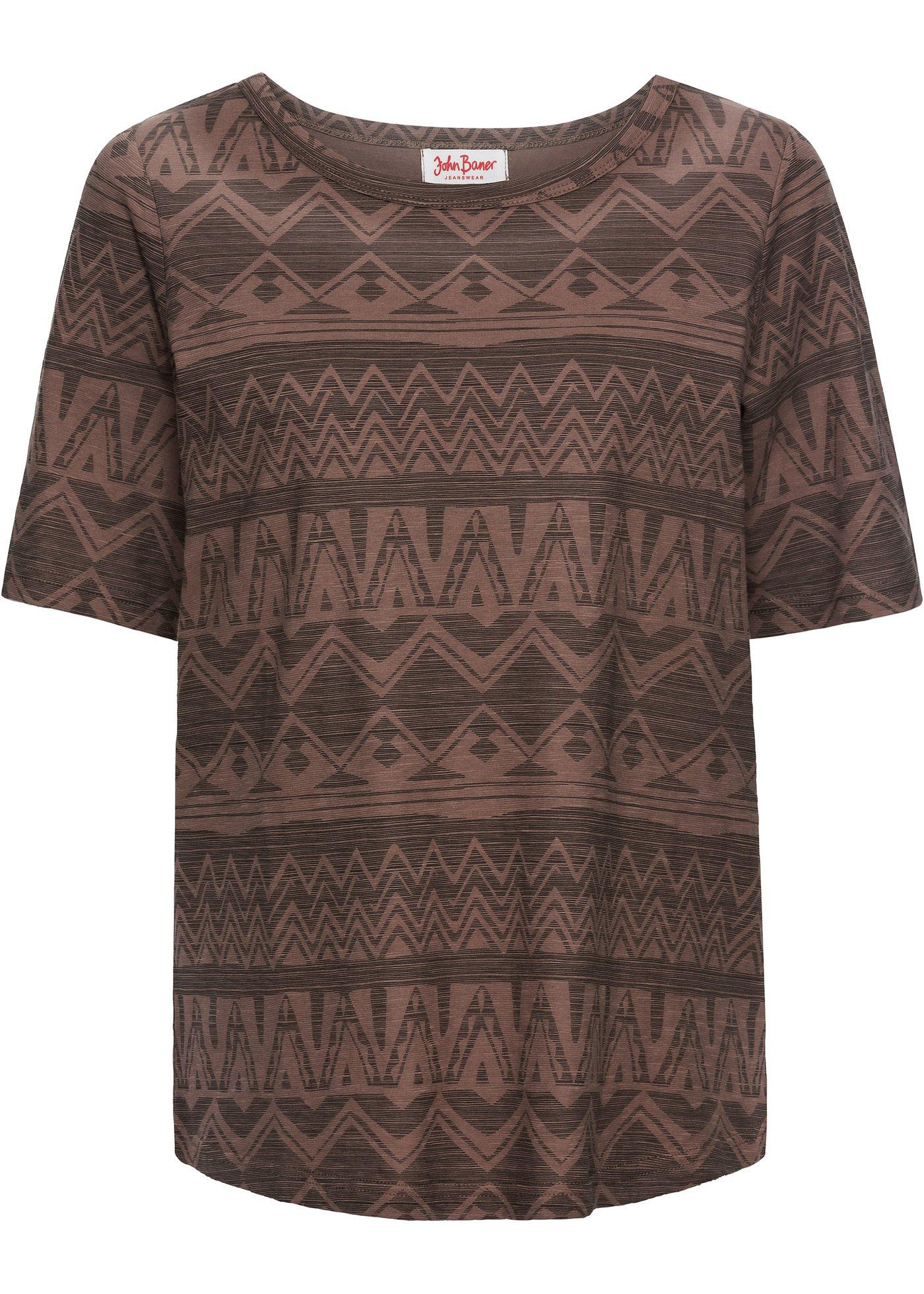 T-shirt coton imprimé, manches courtes