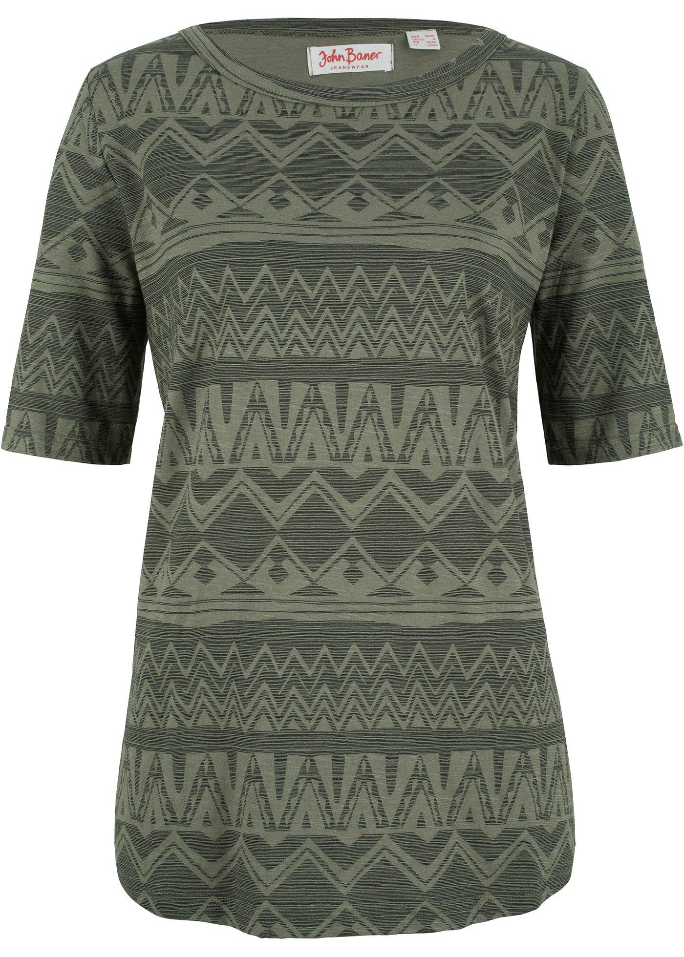 T-shirt coton imprimé, manches courtes