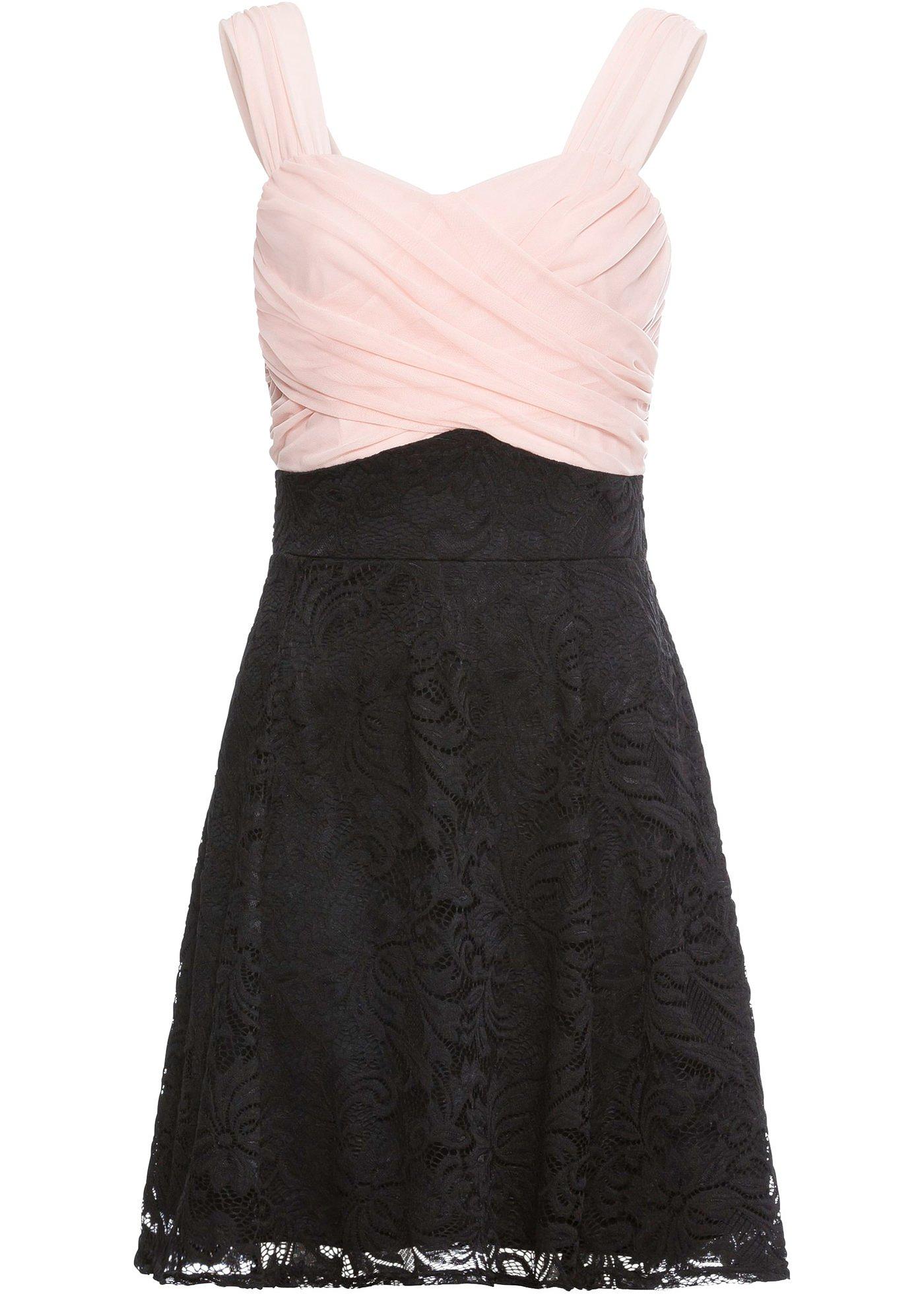 Robe avec jupe en dentelle