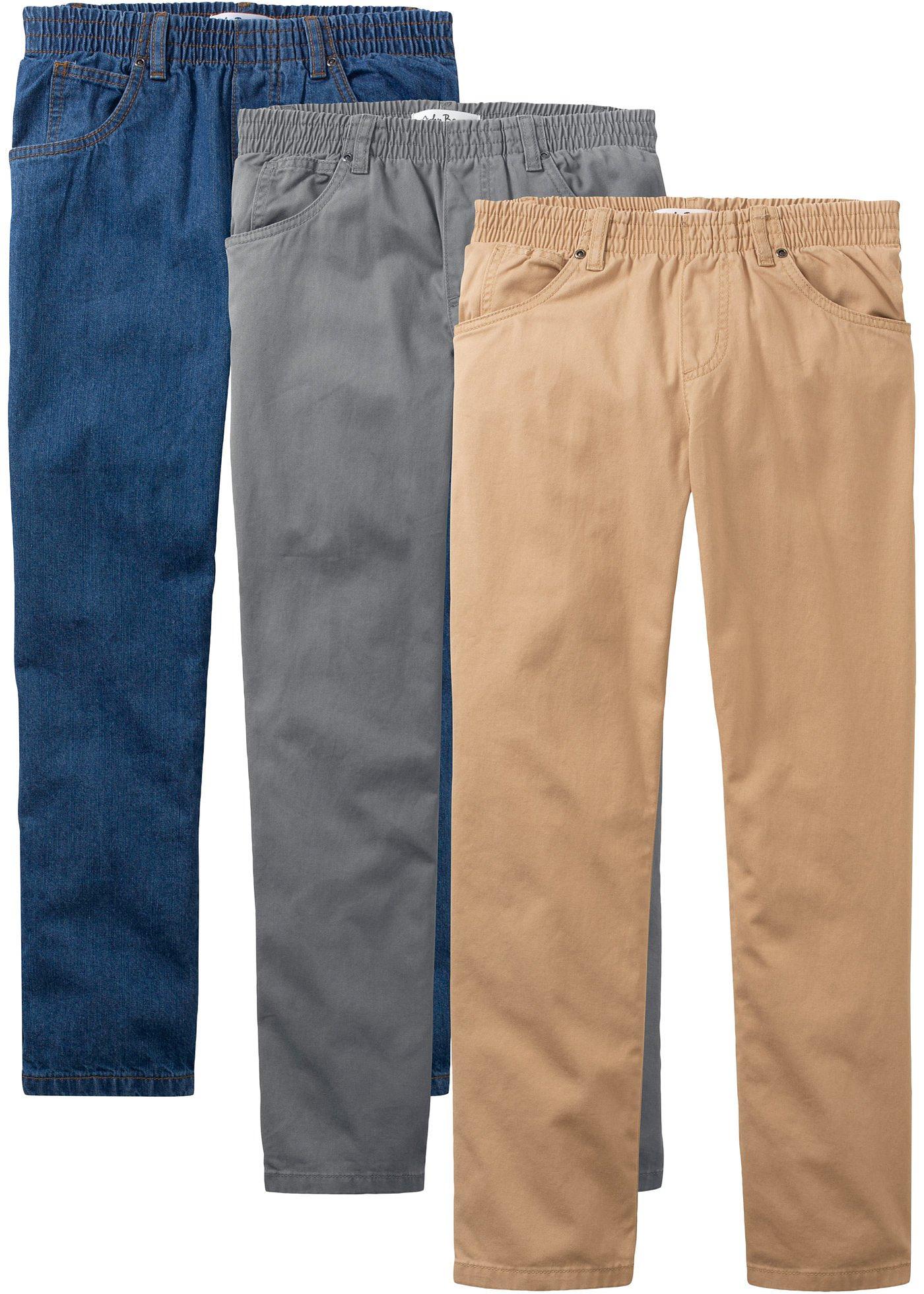 Lot de 3 pantalons garçon à enfiler, Loose Fit