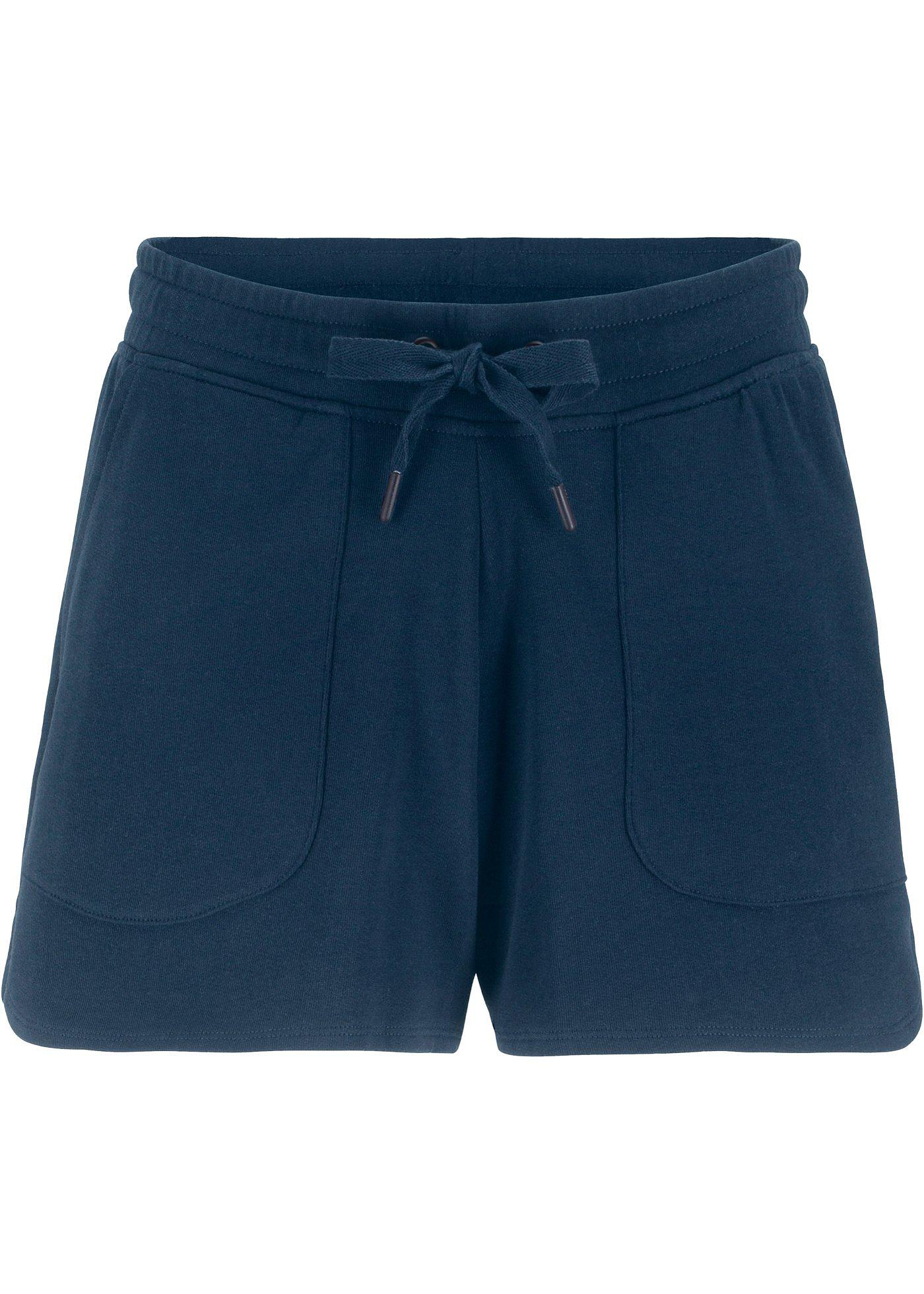 Short en sweat avec cordon coulissé