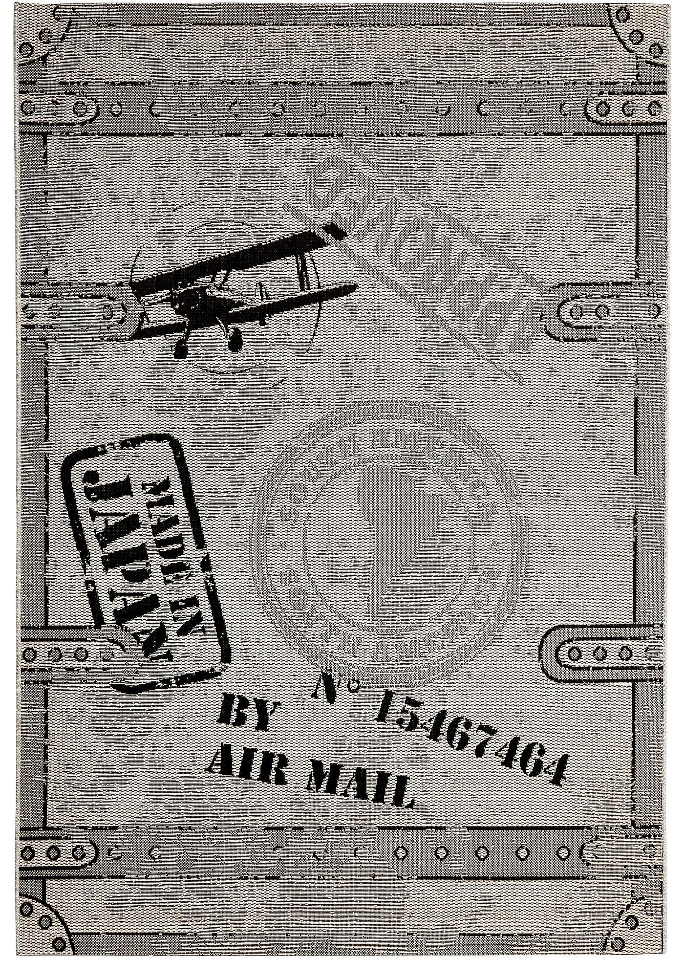 Tapis tissage plat style rétro