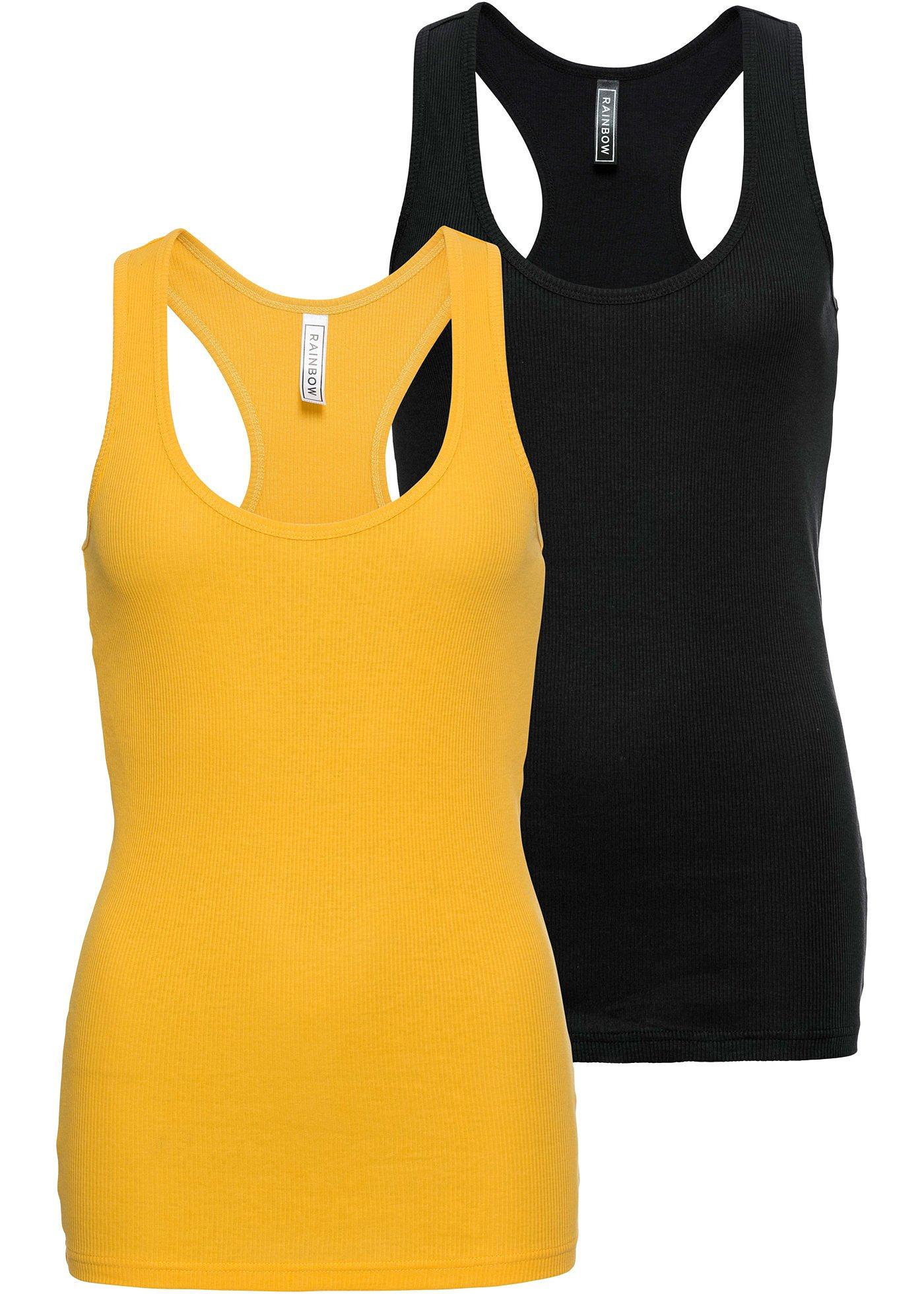 Lot de 2 débardeurs côtelés