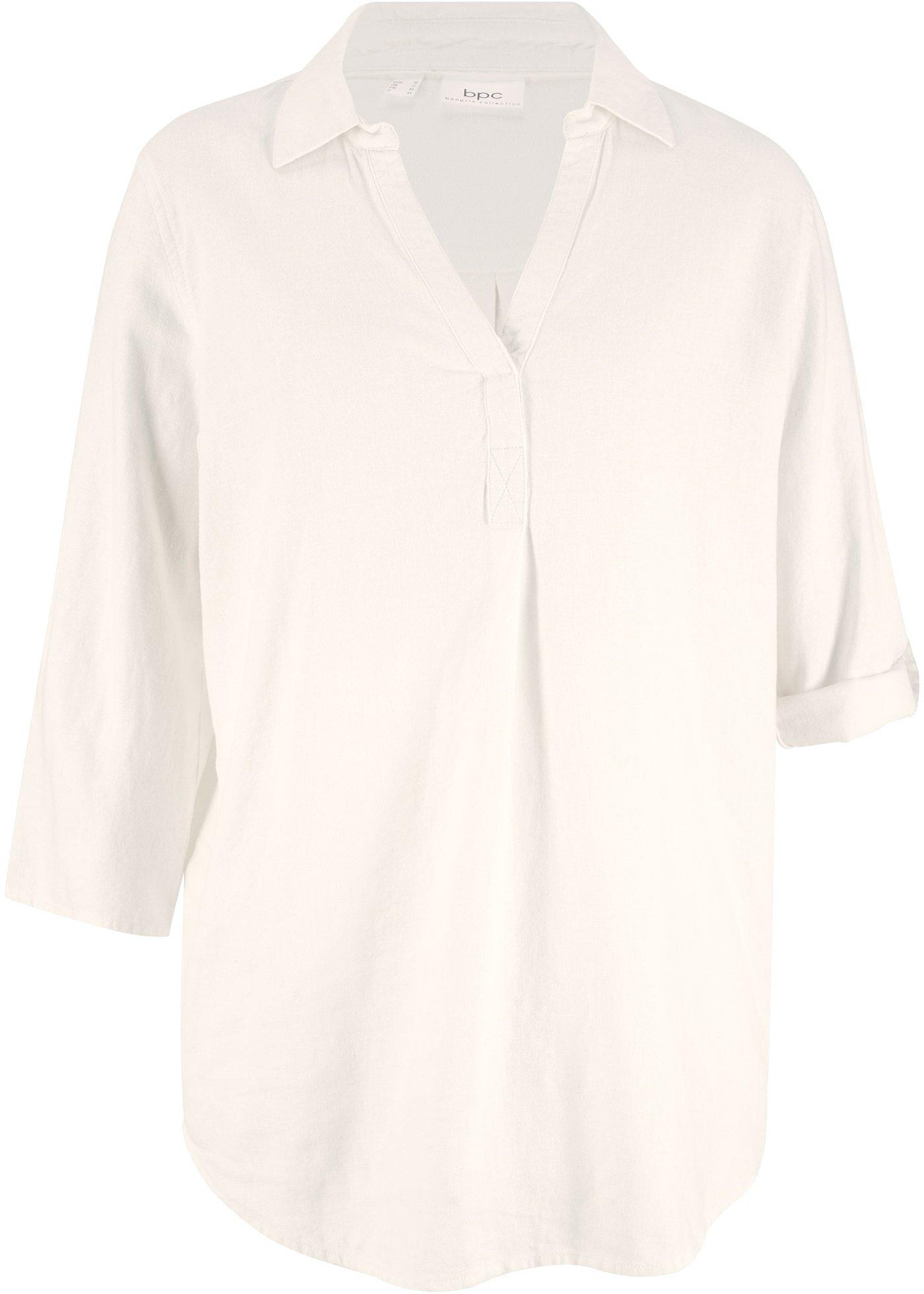 Chemisier en lin, manches 3/4