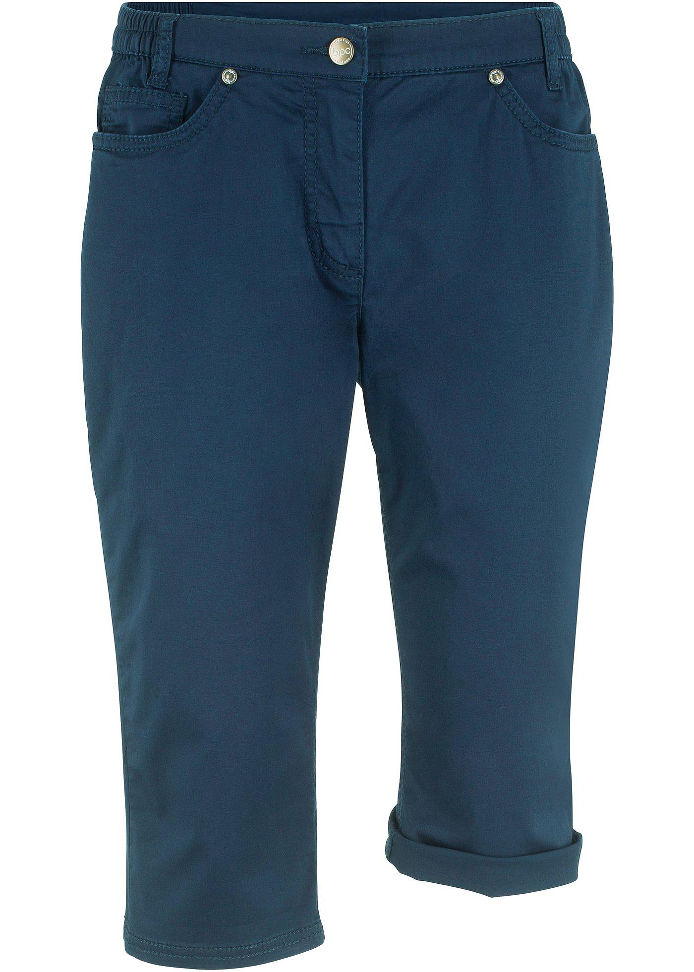 Bermuda Femme Longueur Genou - Coton Et Lin élastiqué - Taille Haute Confortable - Pour Sport, Yoga, Loisirs - Couleur Unie