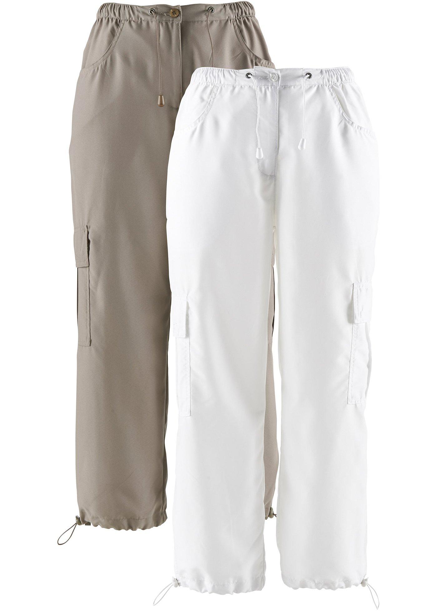 Lot de 2 pantalons 7/8 avec tour de taille confortable