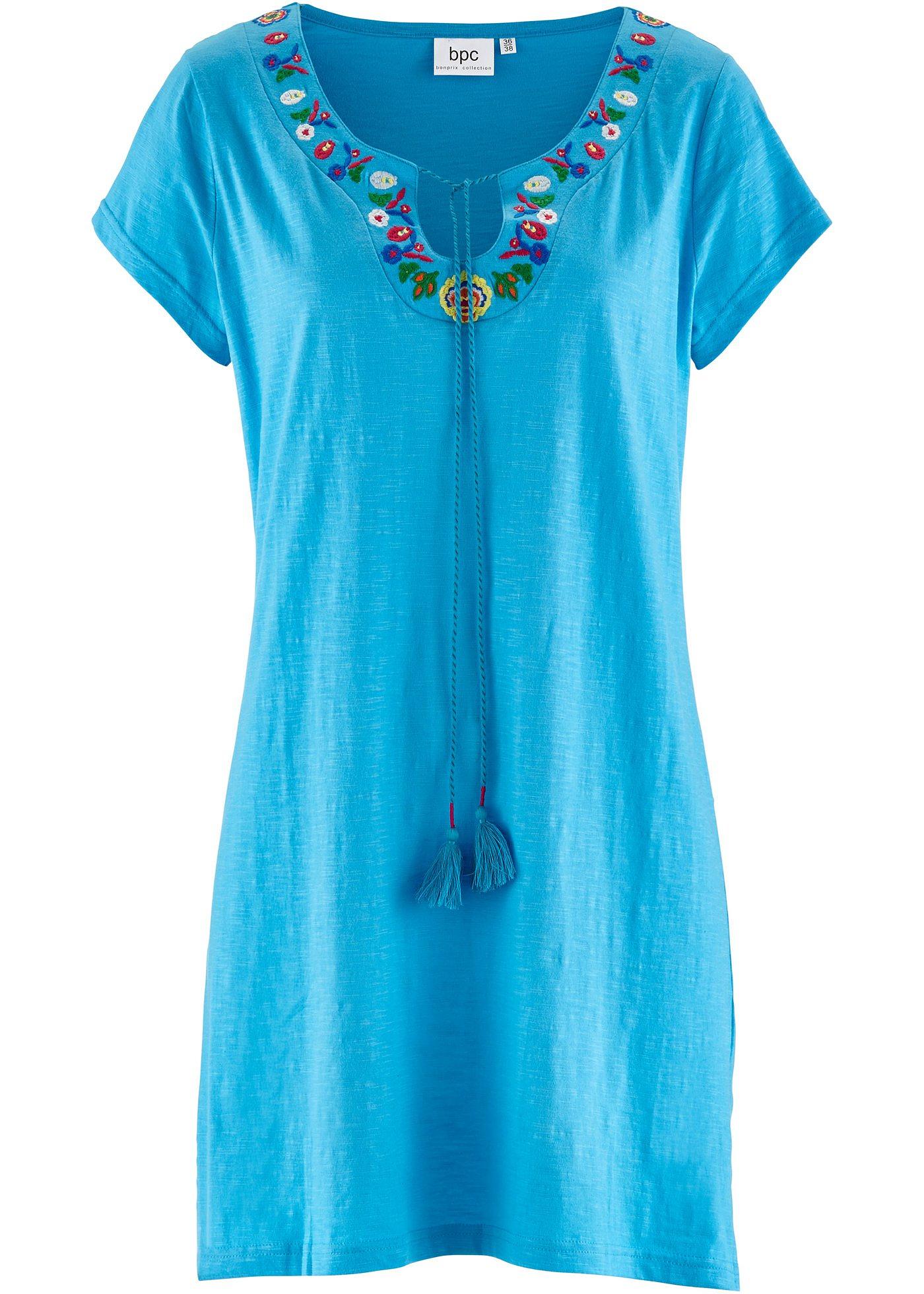 Robe en jersey fil flammé