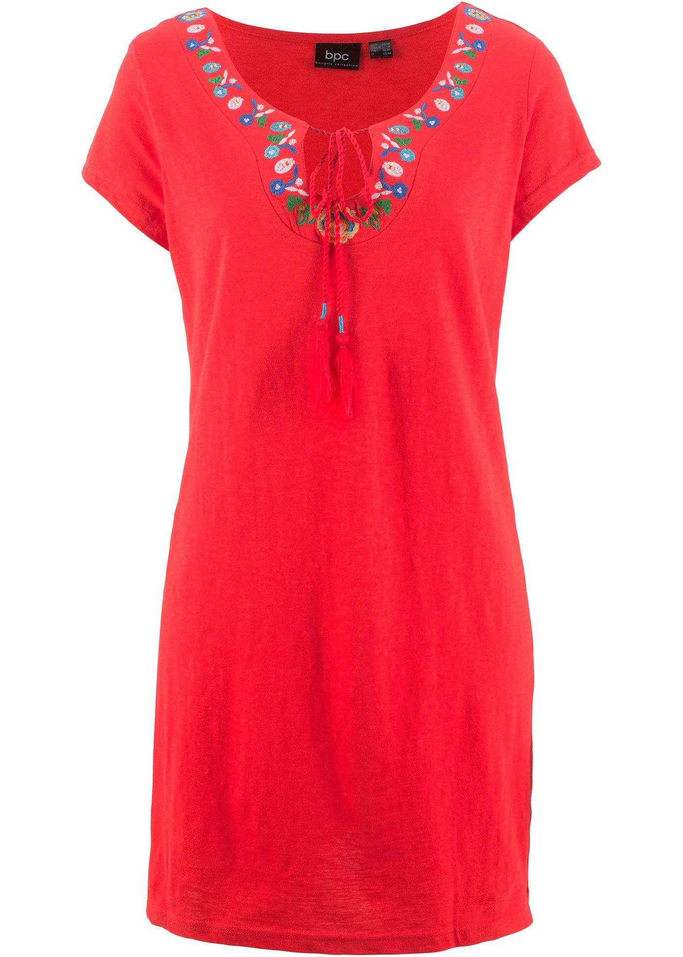 Robe en jersey fil flammé