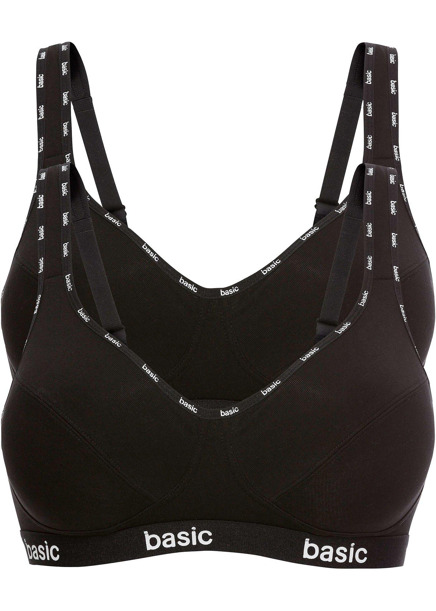 Lot de 2 soutiens-gorge sans armatures coton bio