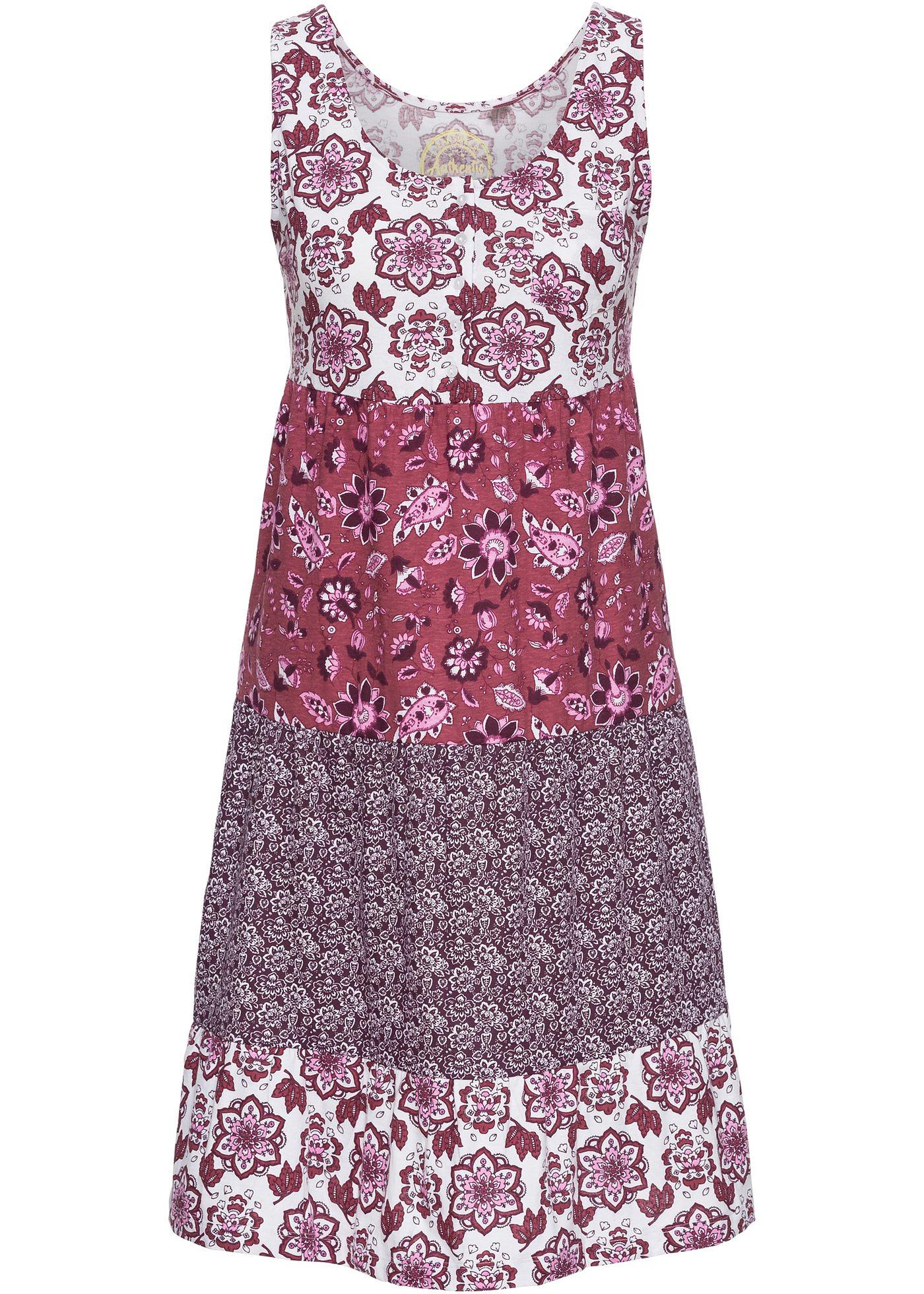 Robe courte en jersey coton