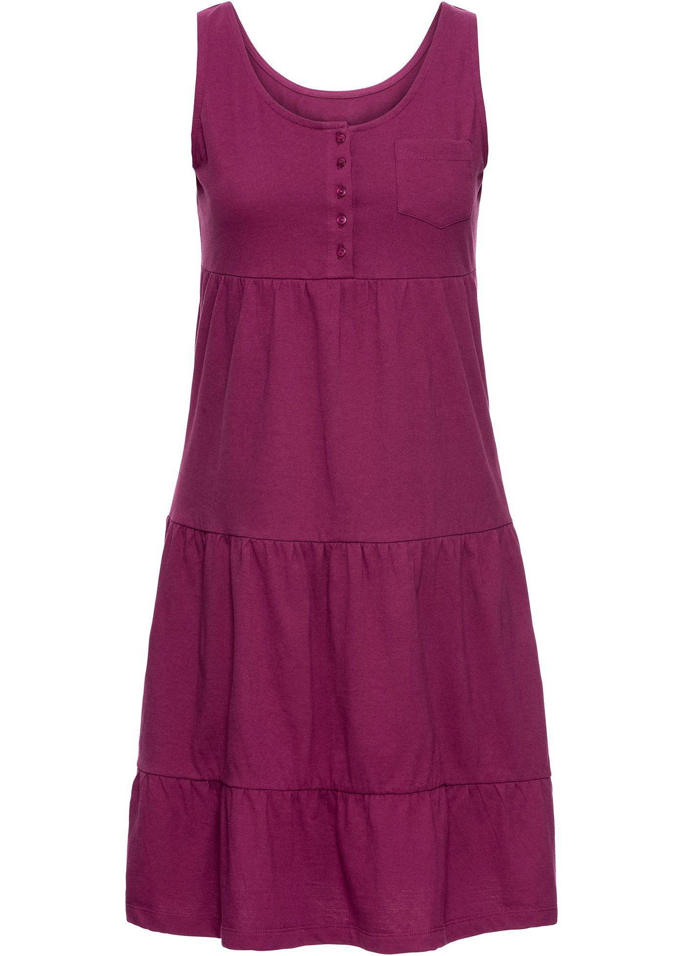 Robe courte en jersey coton