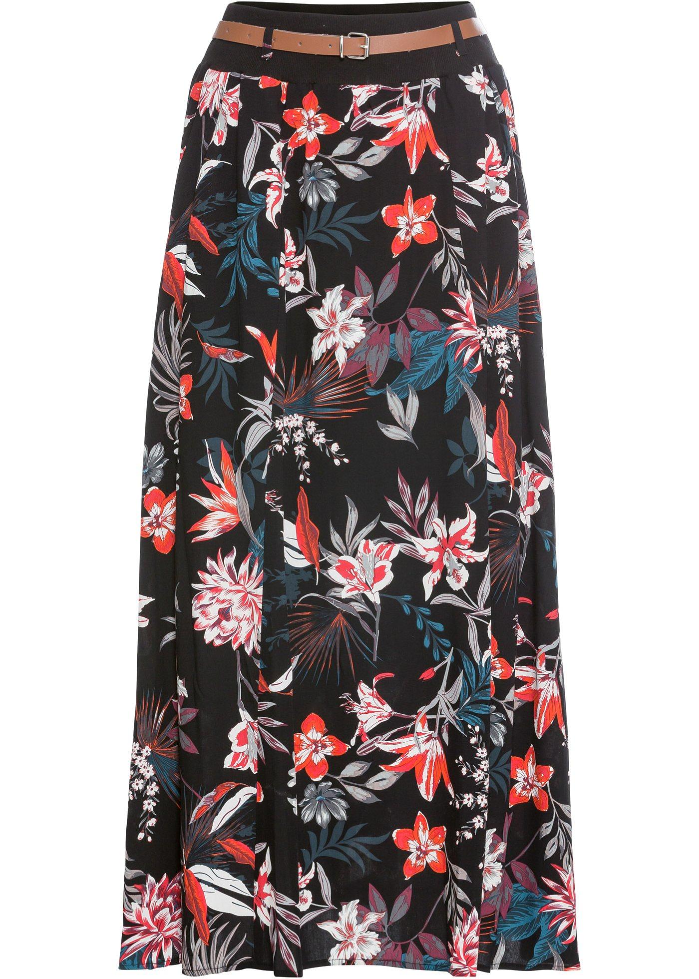 Jupe longue avec ceinture