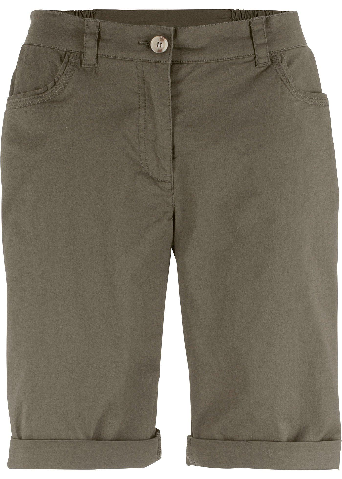 Bermuda paper touch en coton à taille confortable