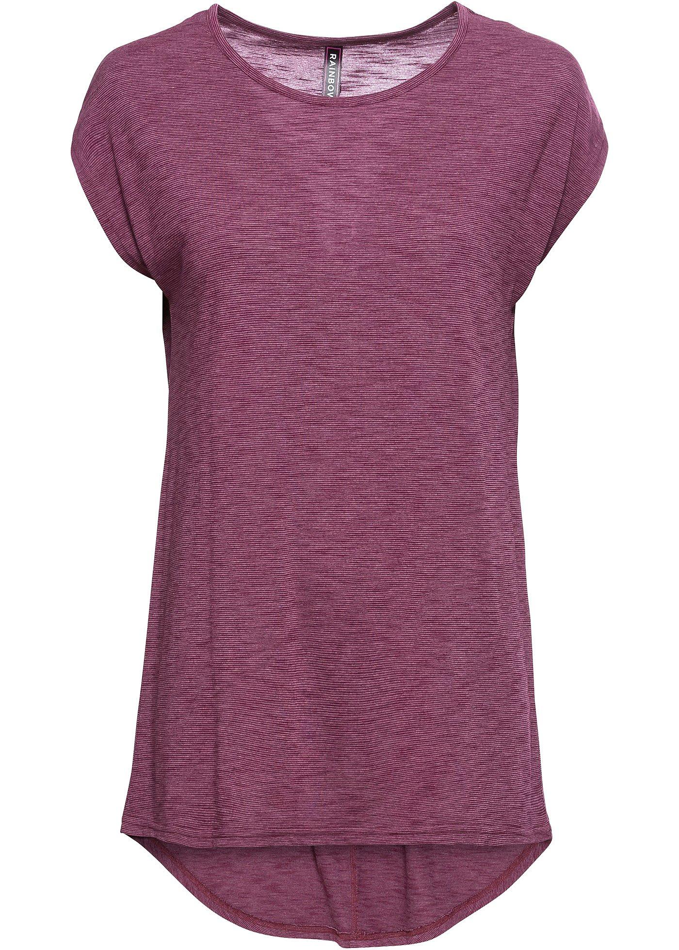 T-shirt long avec base arrondie