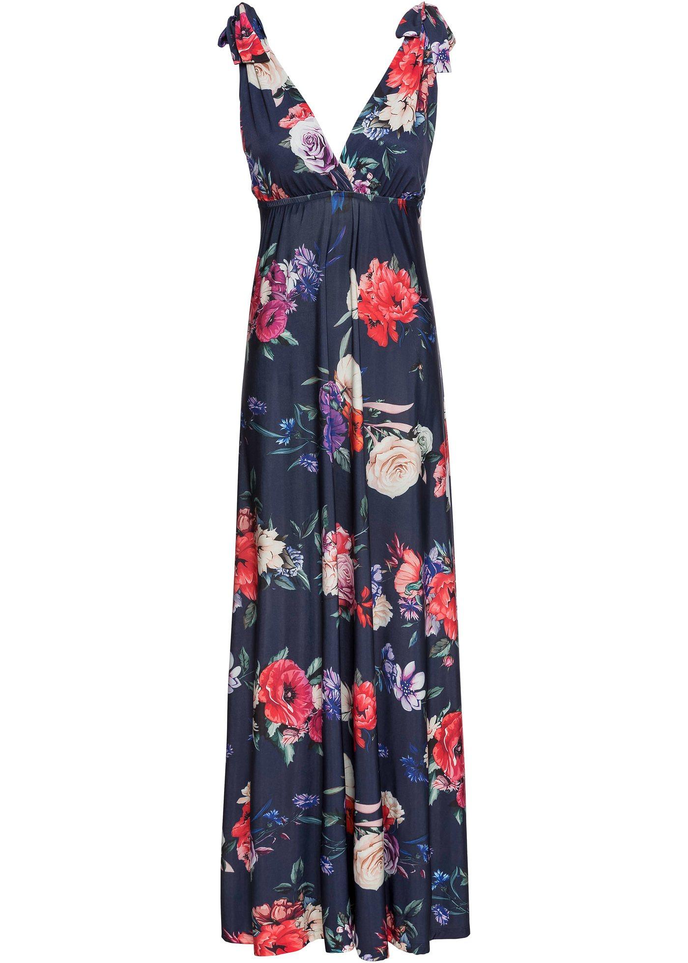 Robe longue à imprimé floral