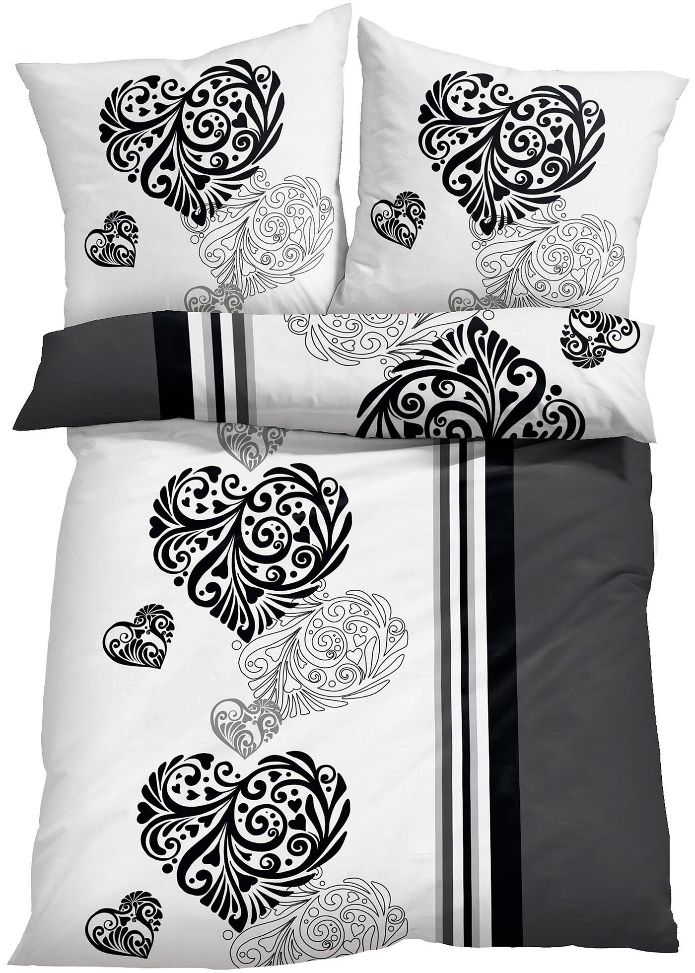 Parure de lit motifs cœurs