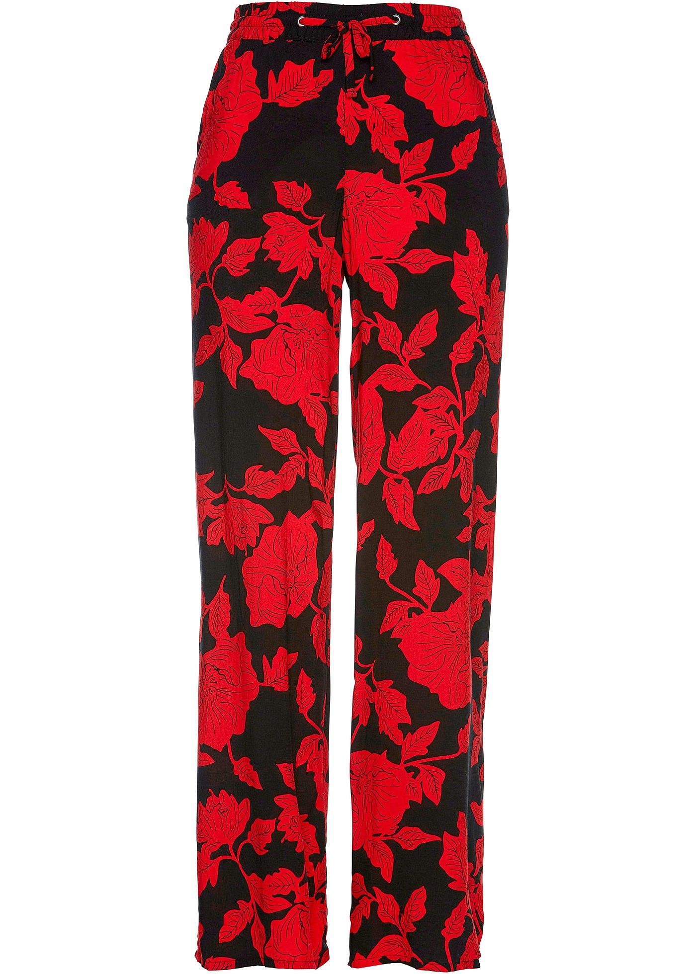 Pantalon palazzo imprimé en viscose